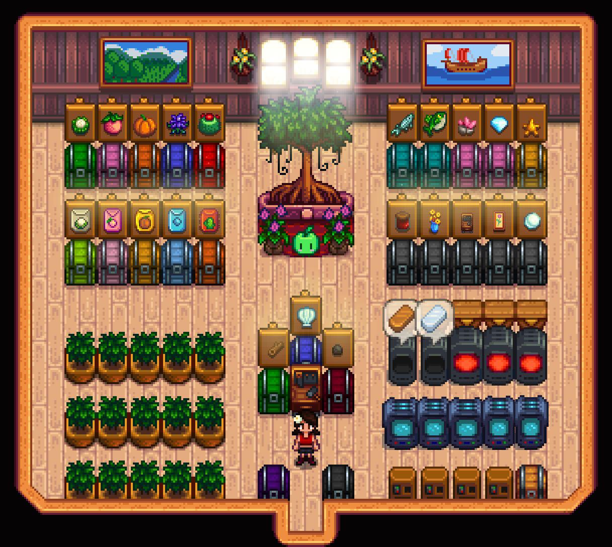 My (hopefully) finalized Stardew Valley house! StardewHomeDesign