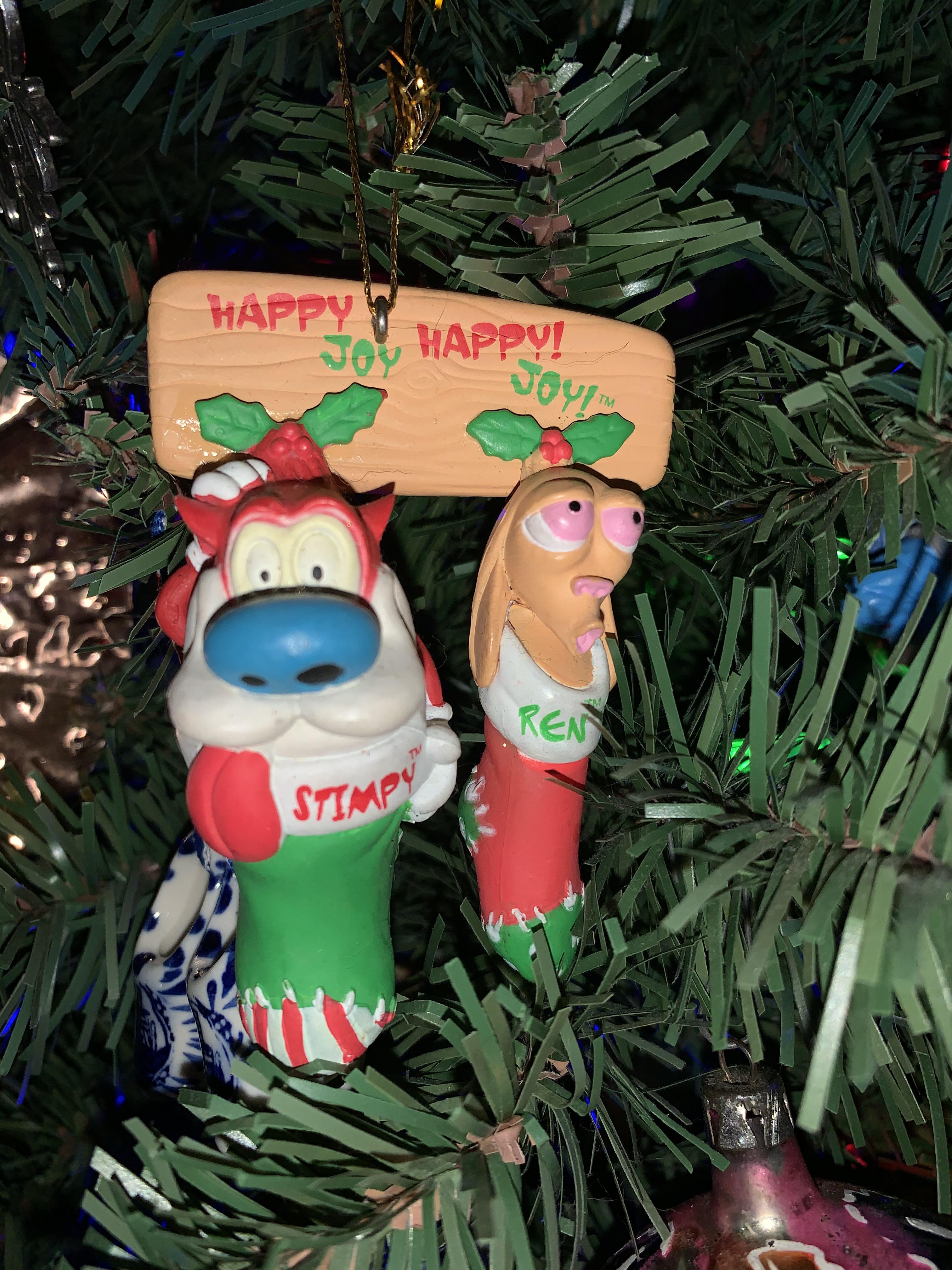On our little fake tree, Merry Christmas! r/renandstimpy