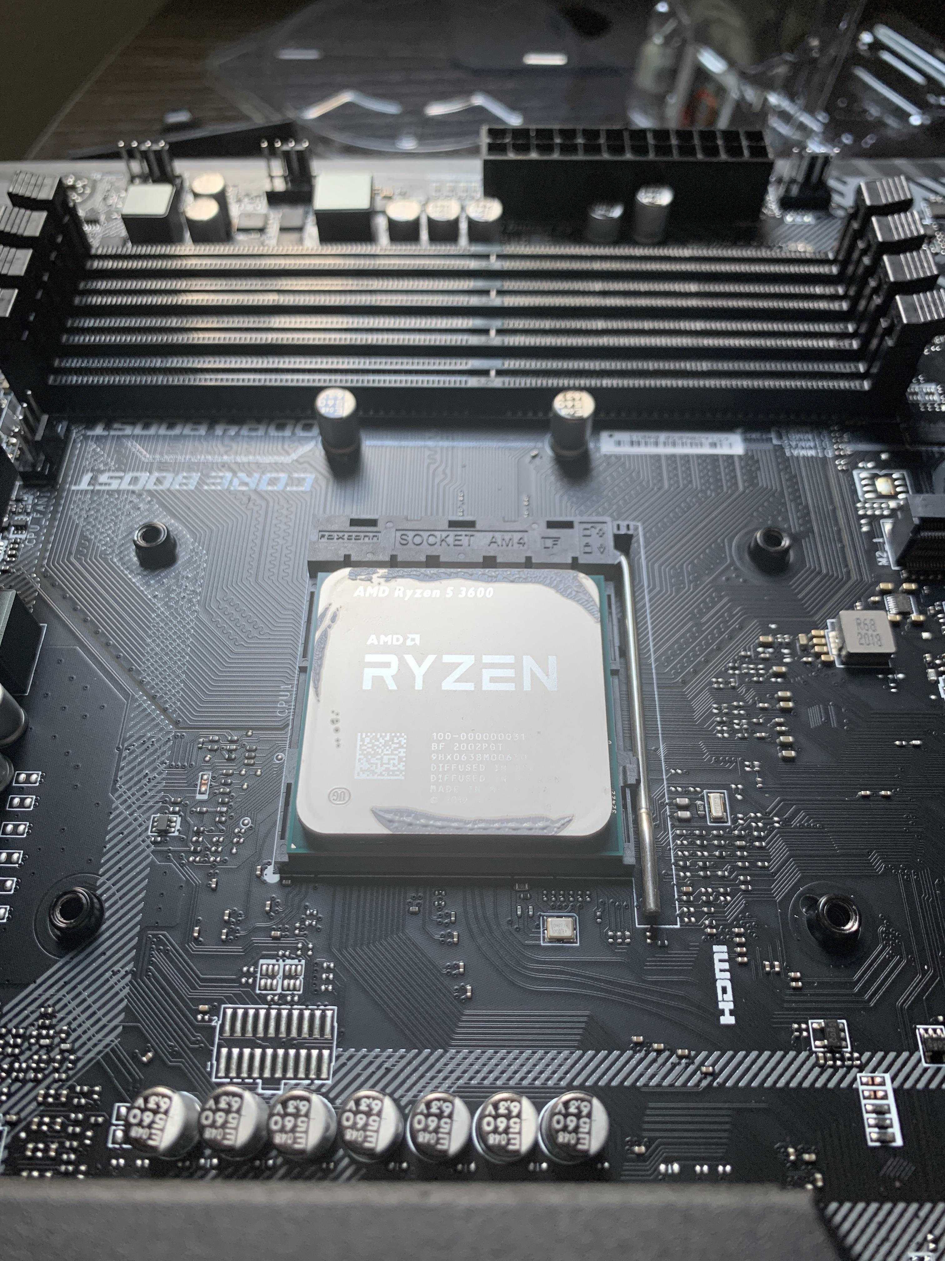 Help My CPU fan wont screw into the holes for it i have a B450 Tomahawk