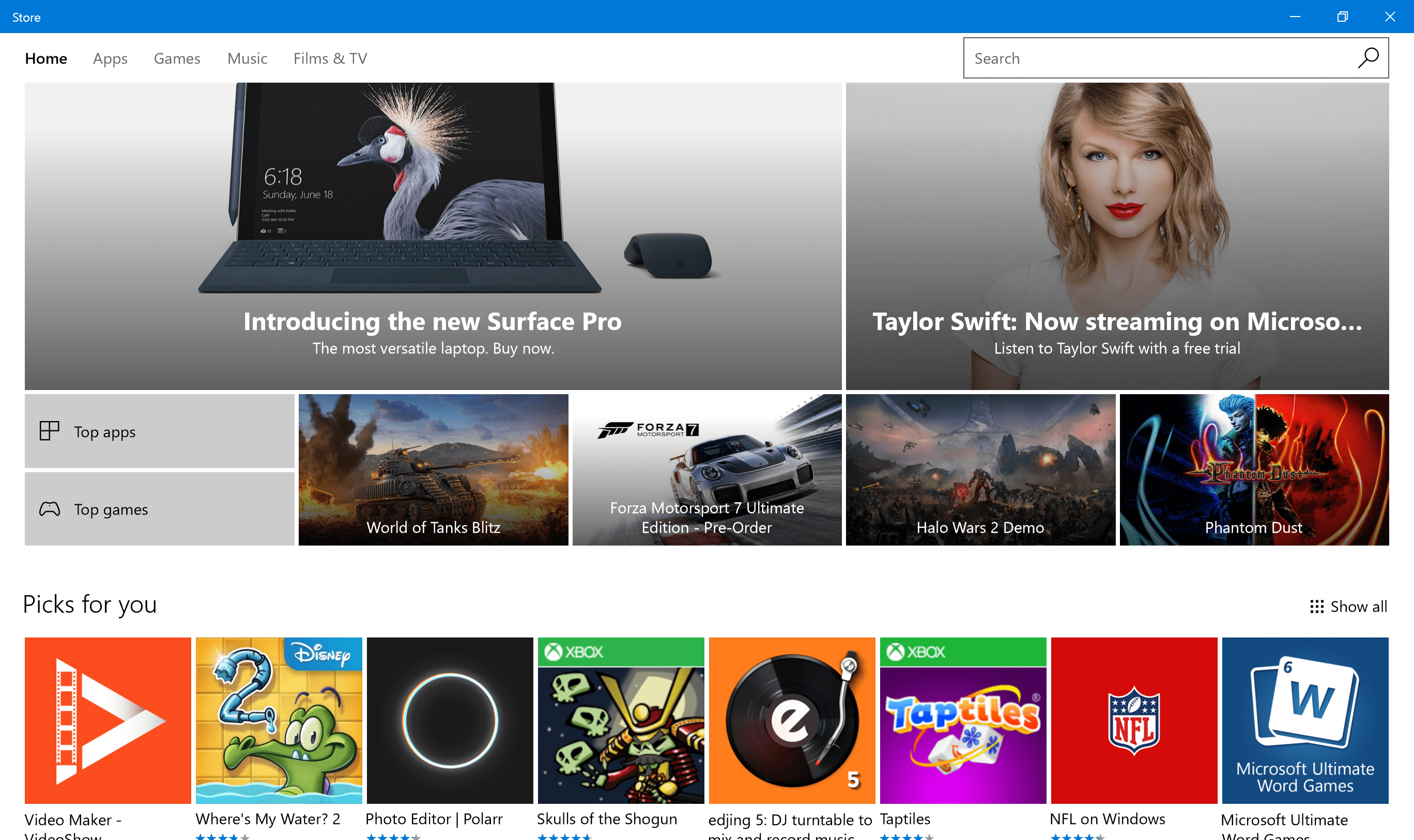 They're finally (kinda) selling/advertising Surface in the Store app