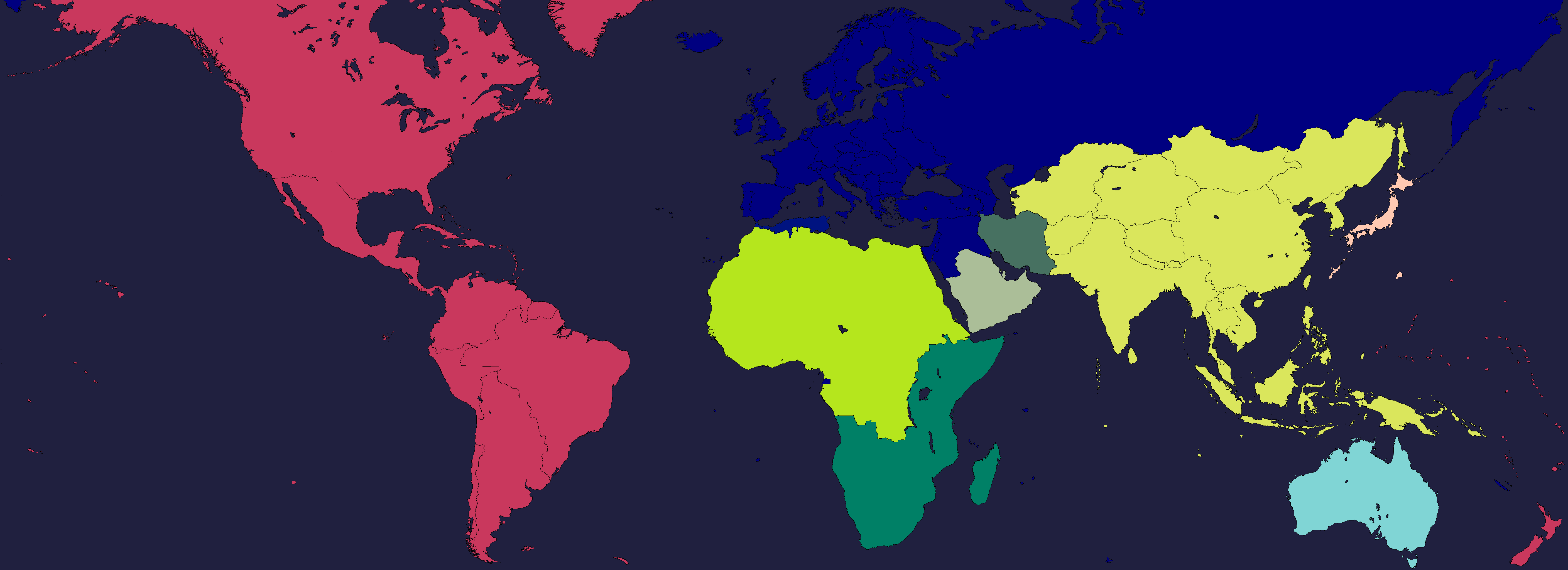 Code Geass Map Of World Code geass world map prior to the invasion of Japan CodeGeass