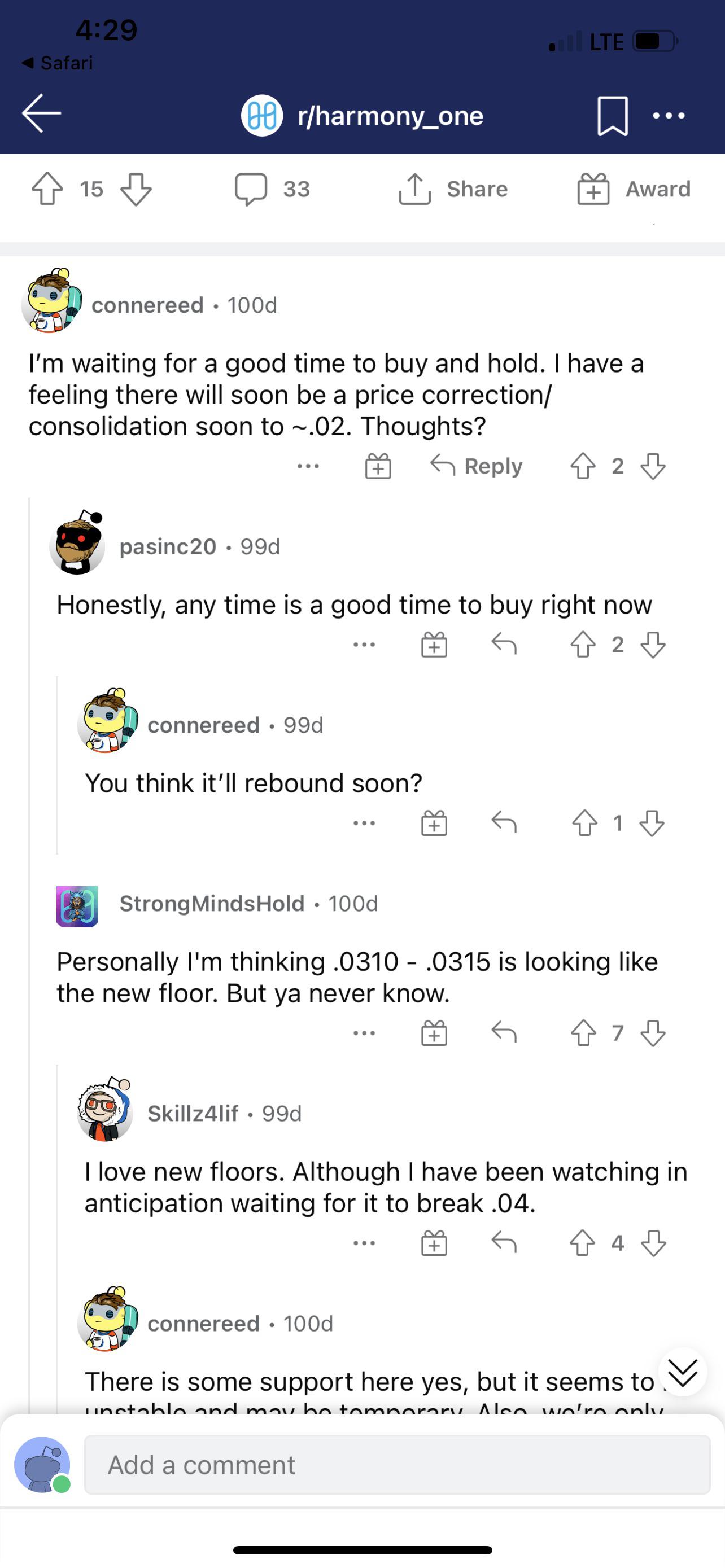 Some perspective by looking back ONE hundred days ago r/harmony_markets