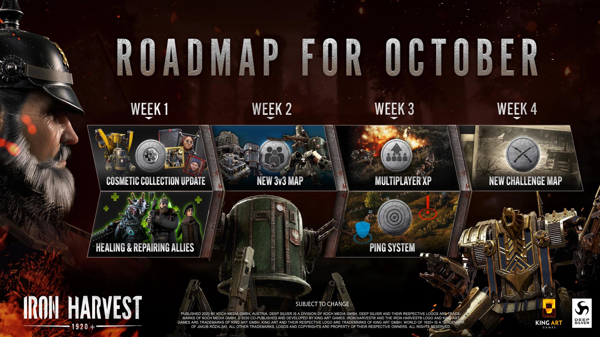 Iron Harvest October Roadmap. We keep on rolling rolling rolling... r/IronHarvest