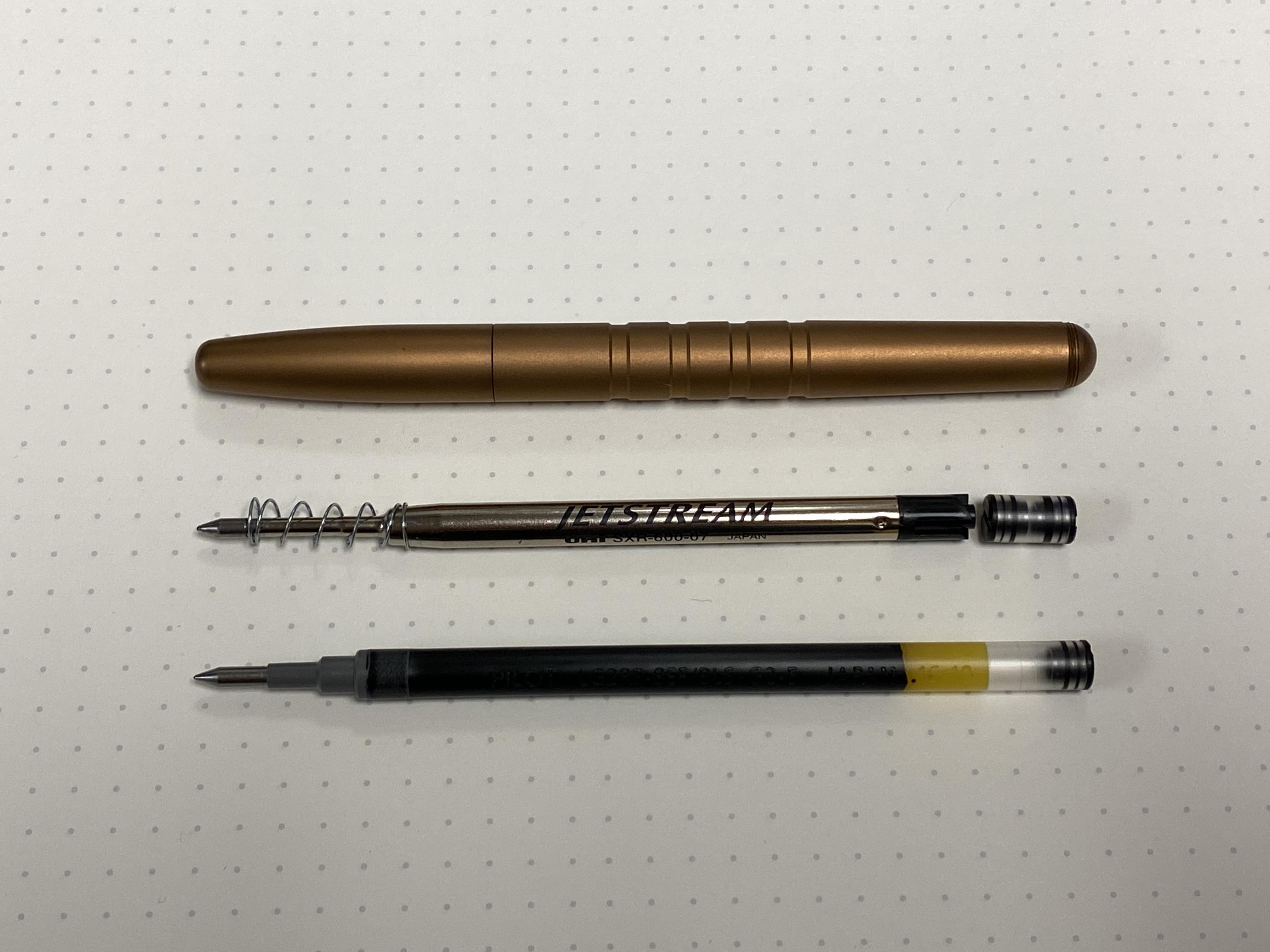Picture of how I use Parker refill in Machine Era original pens. r/pens
