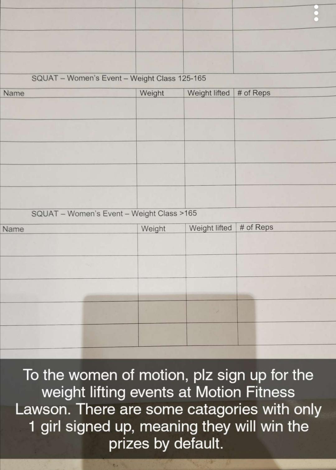 Weight lifting competition motion fitness r/saskatoon