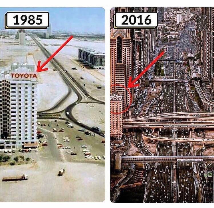 Dubai Progress A much needed red circle showing the Toyota building