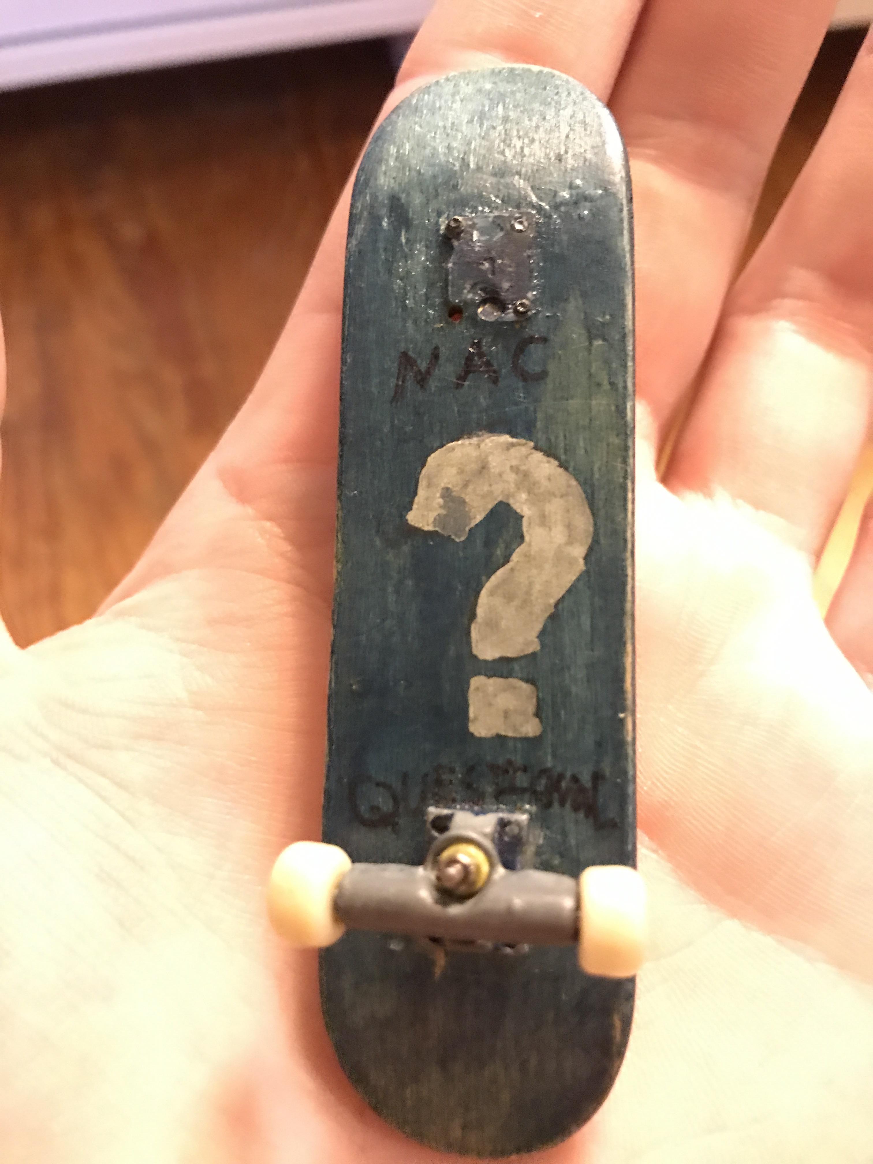 Just found my first homemade fingerboard from 200708. Before Tech Deck