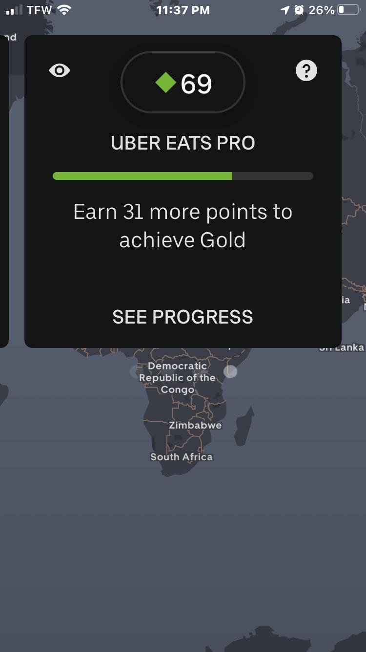 Uber Eats Pro stopped updating? Any reason why it hasn’t gone up? It
