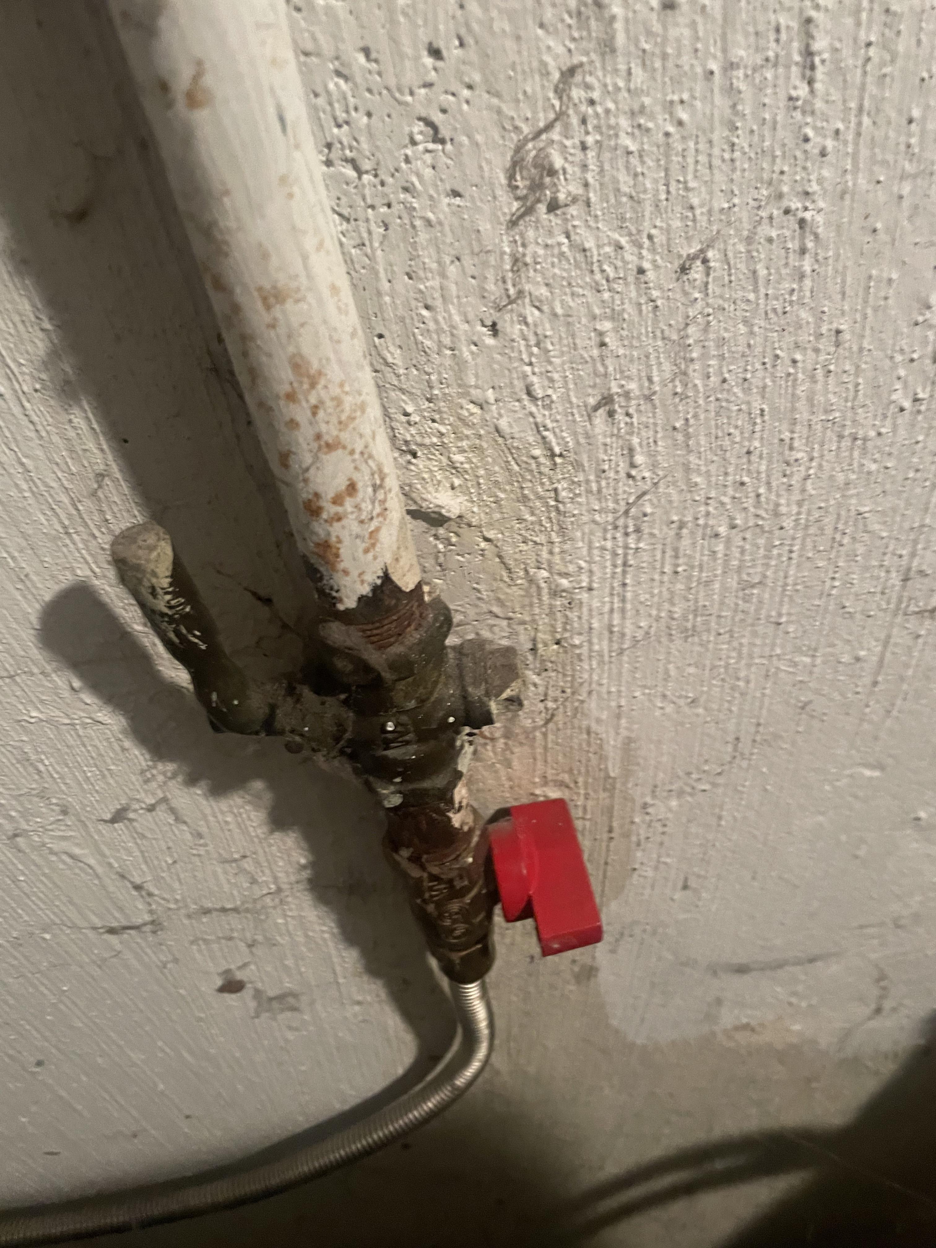 2 dryer shut off valves. I am having a new dryer delivered tomorrow but