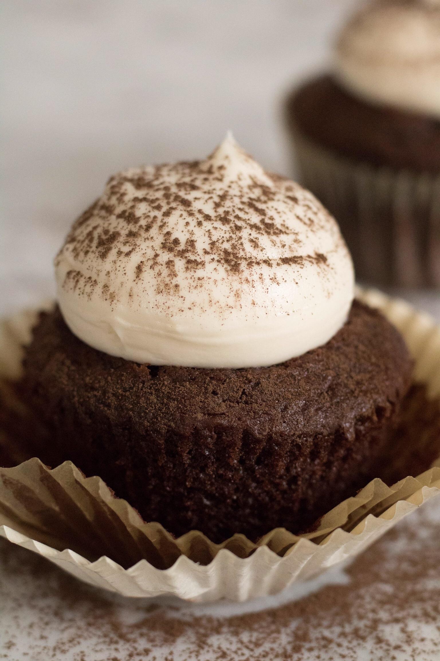ghirardelli chocolate cupcake with buttercream r/Baking