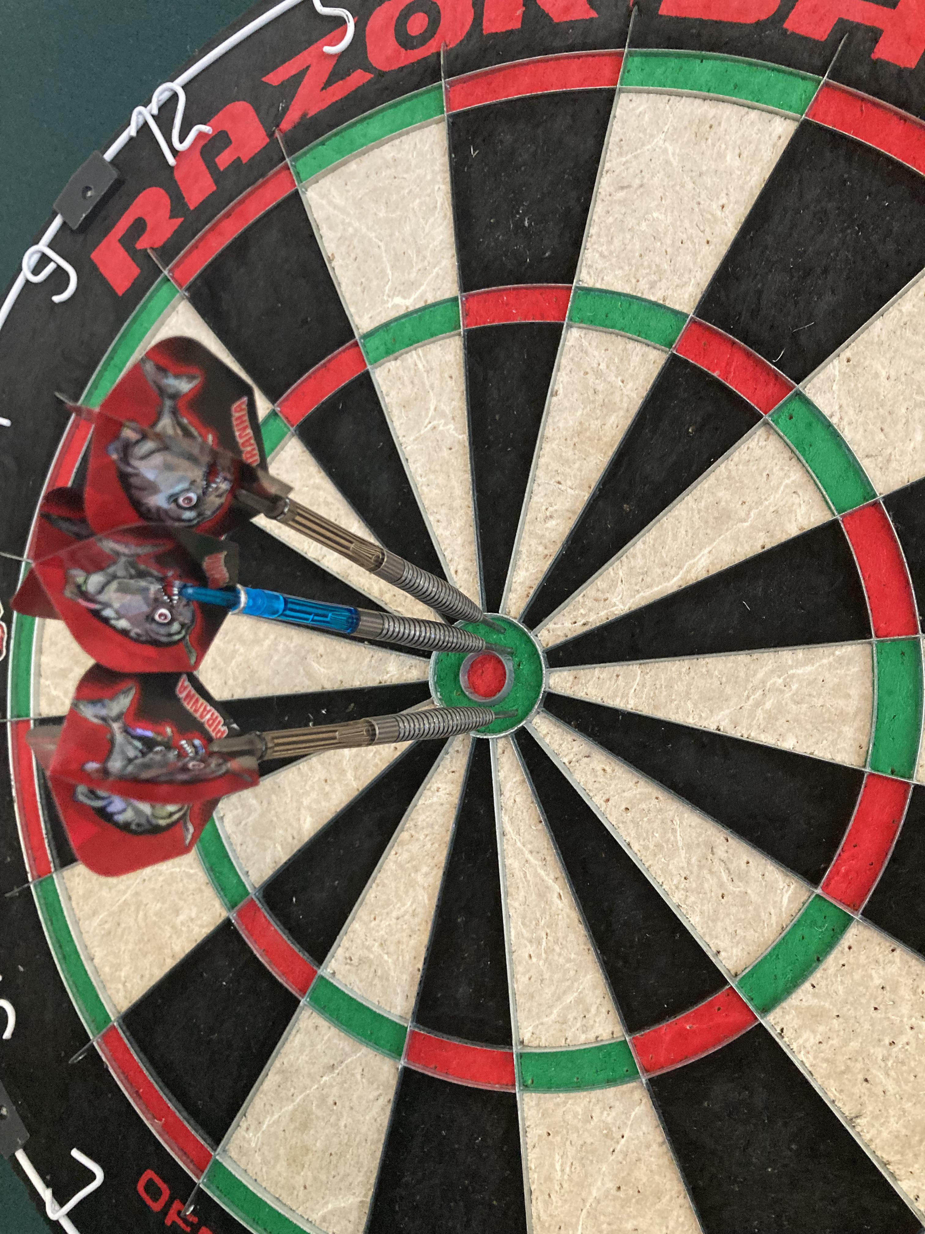 My first single bulls “hat trick” r/Darts