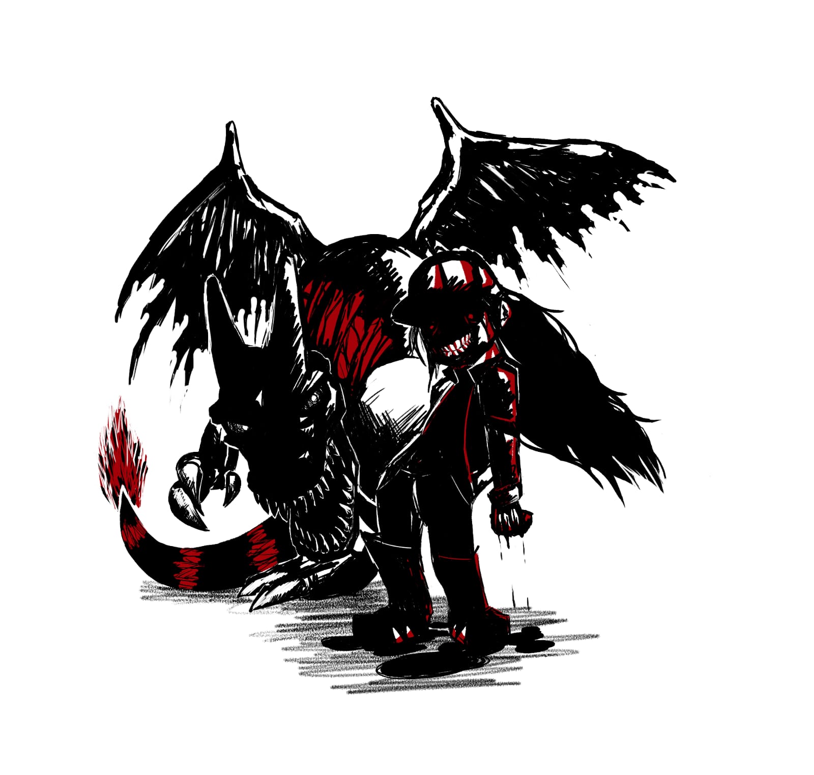 Strangled Red art [OC] r/creepypasta