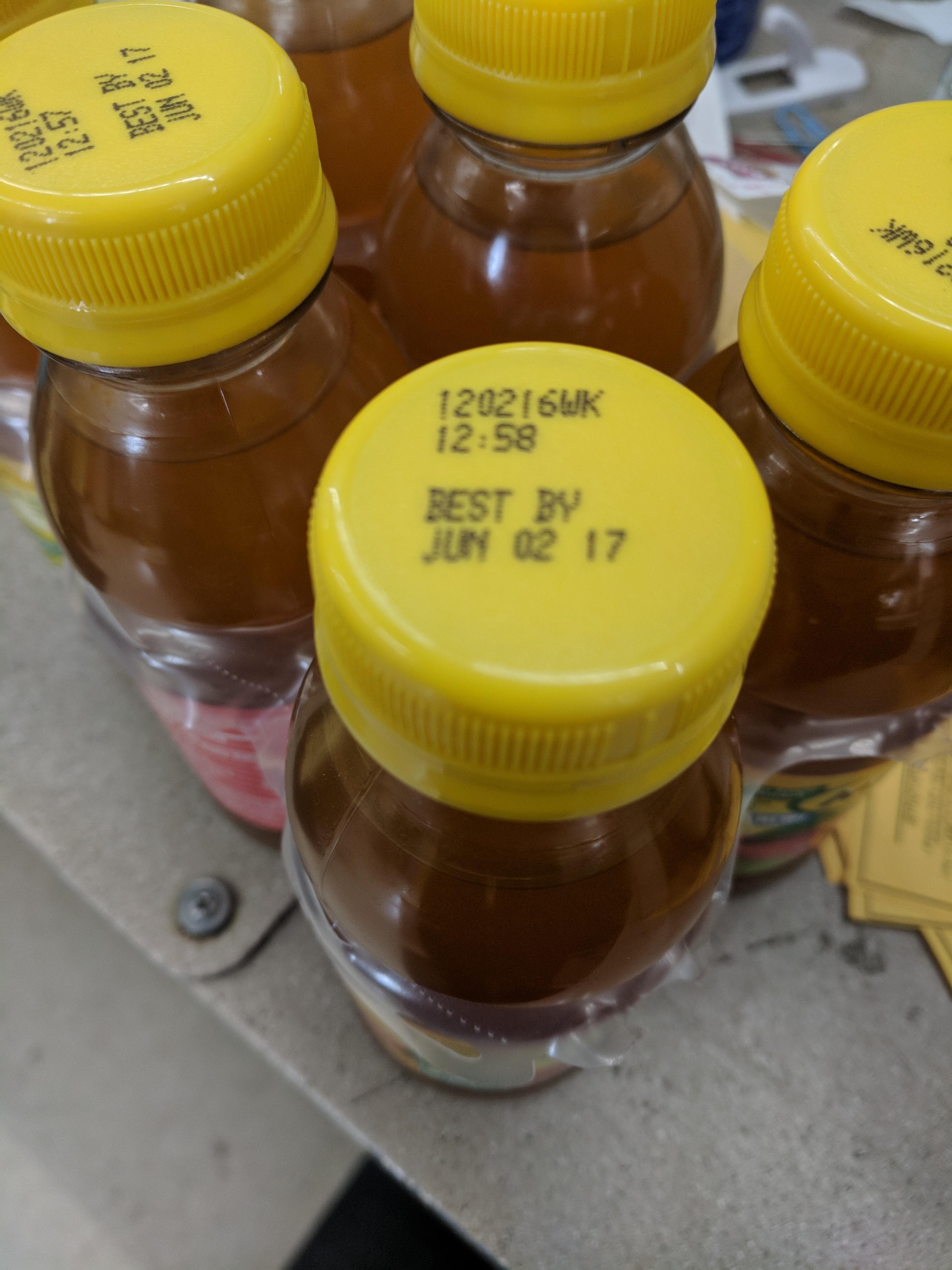 A lady tried to purchase apple juices that expired exactly a year ago