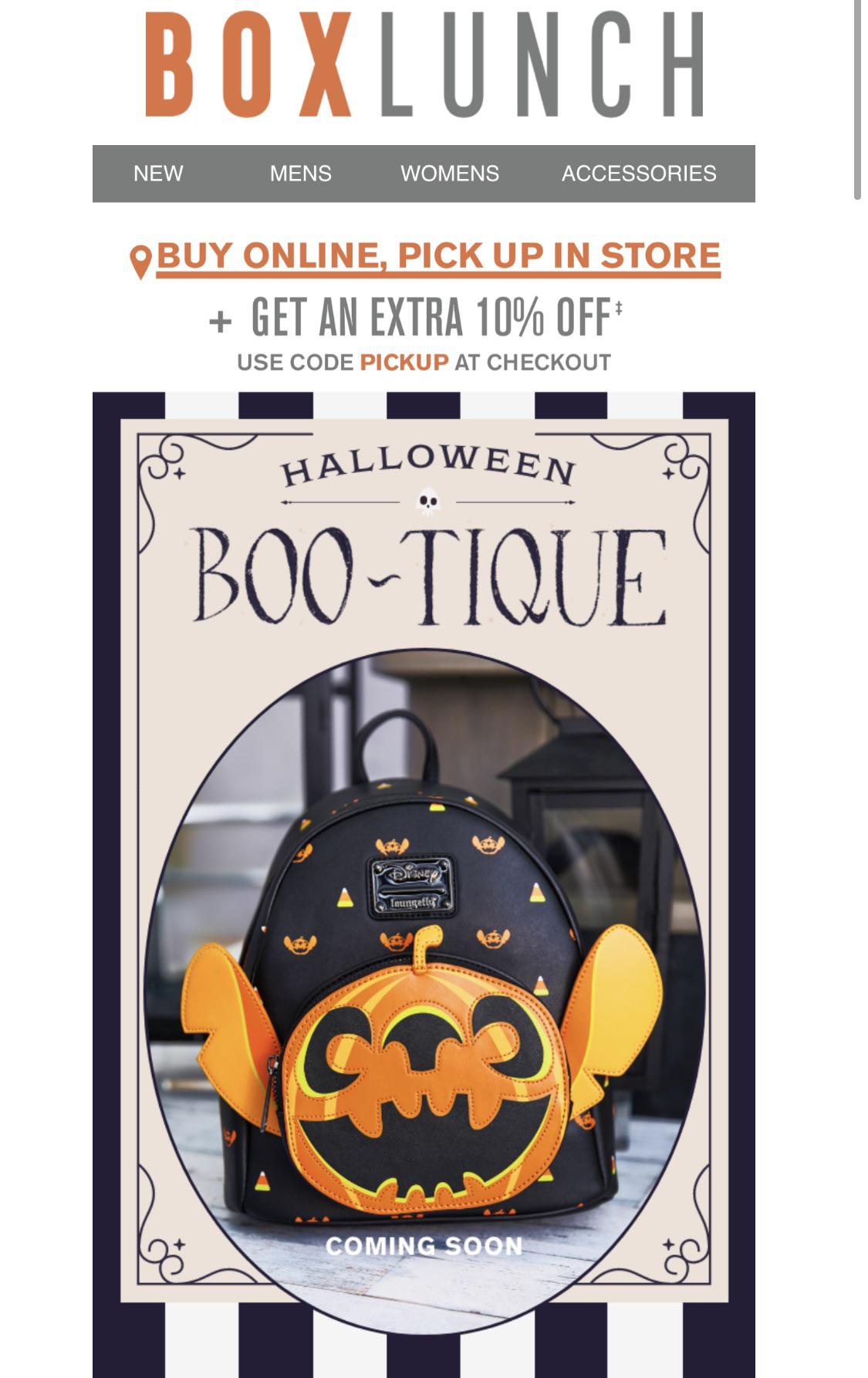 Box Lunch new Stitch Halloween backpack soon” r/Loungefly