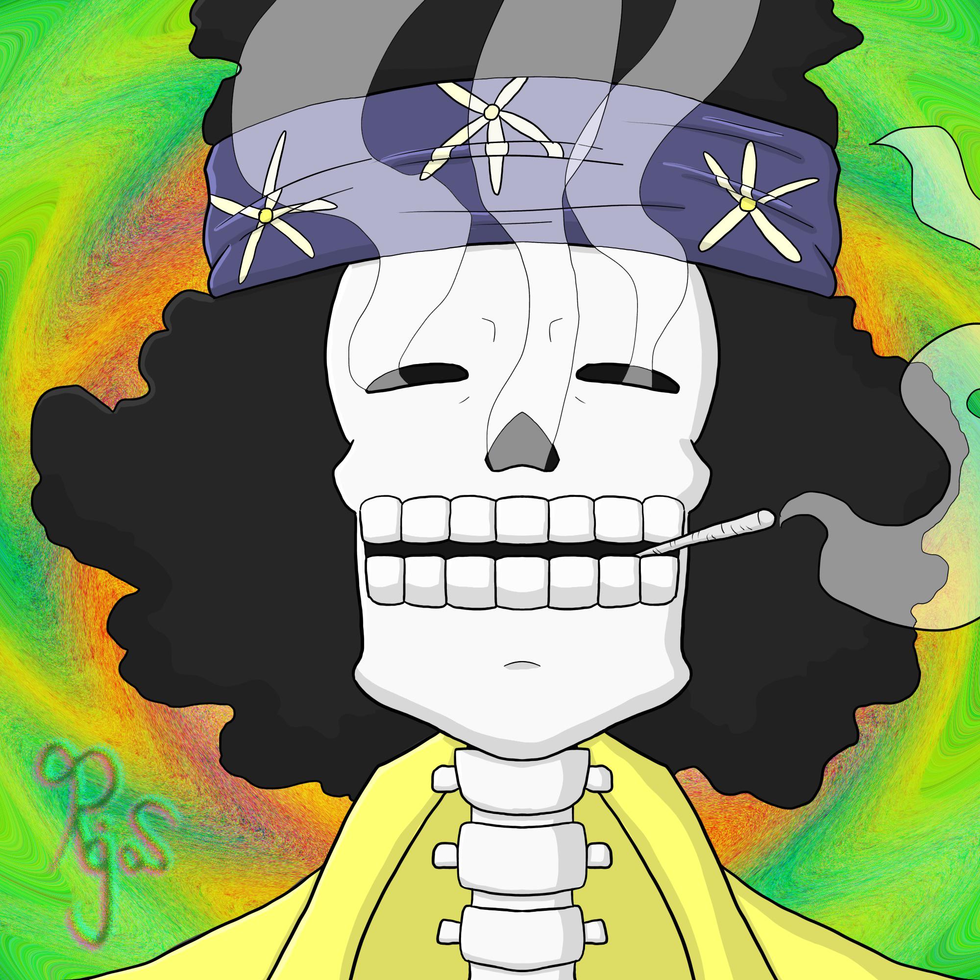 Here is this fan art of one of my favorite One Piece Strong World