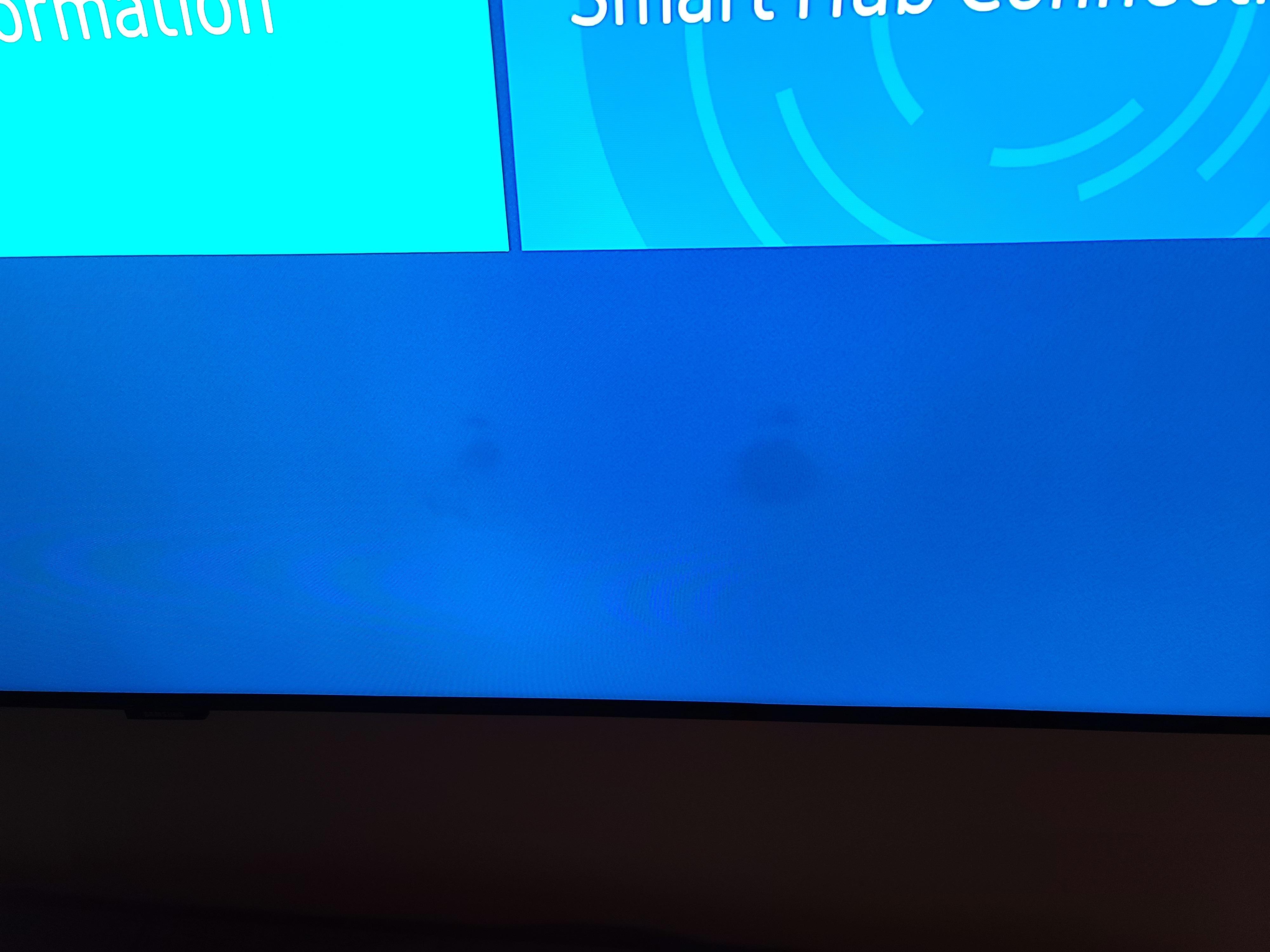 Brand new Samsung Q90T QLED has dark spots. Can I do anything about this on my own? r/TVRepair