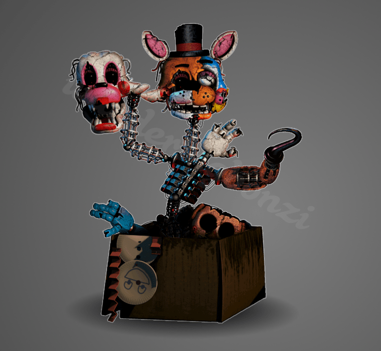 The Toybox FNaF 3 Box of parts amalgamation r/fivenightsatfreddys