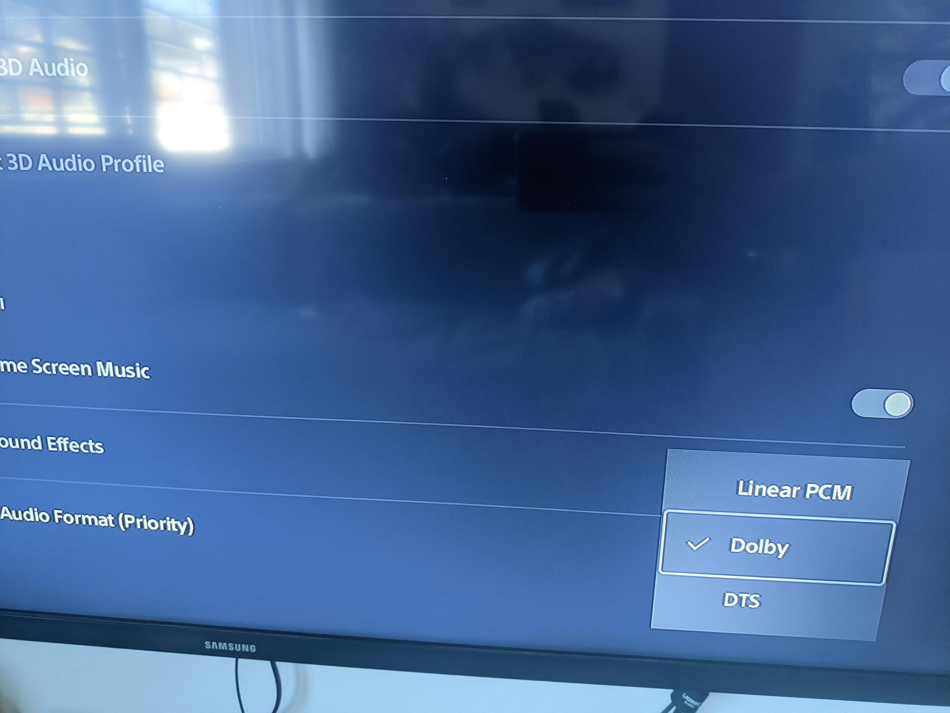 No Bitstream option available, only PCM, and "normal" Dolby and DTS. Is this normal? I see a lot