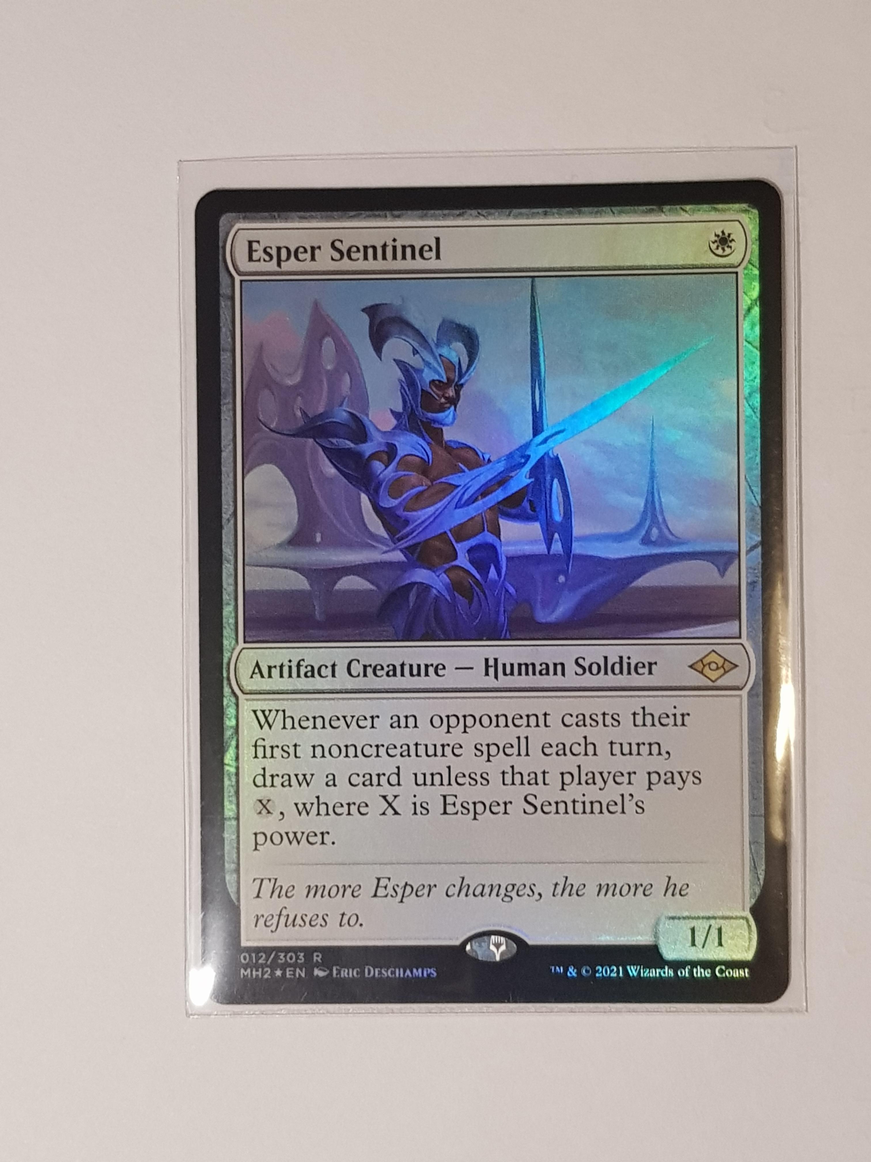 Esper Sentinel foil a thing of beauty r/mtg