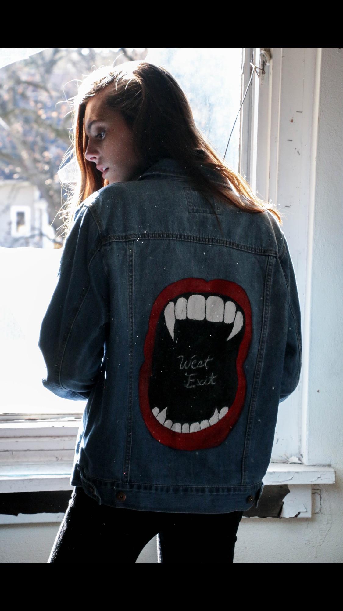 Hand painted denim jacket I did for West Exit! r/streetwear
