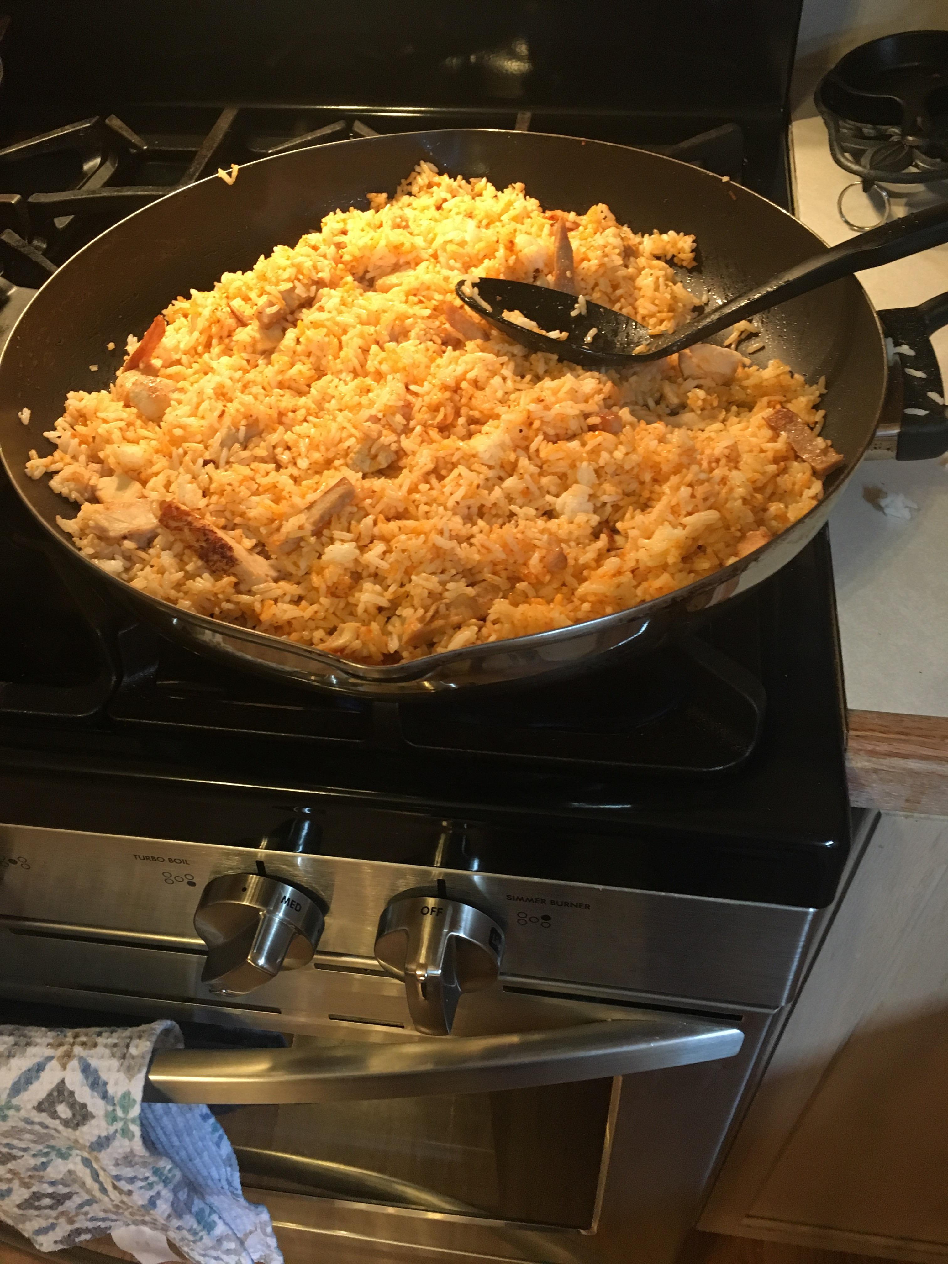 [Homemade] CrabPaste Chicken Fried Rice! r/food