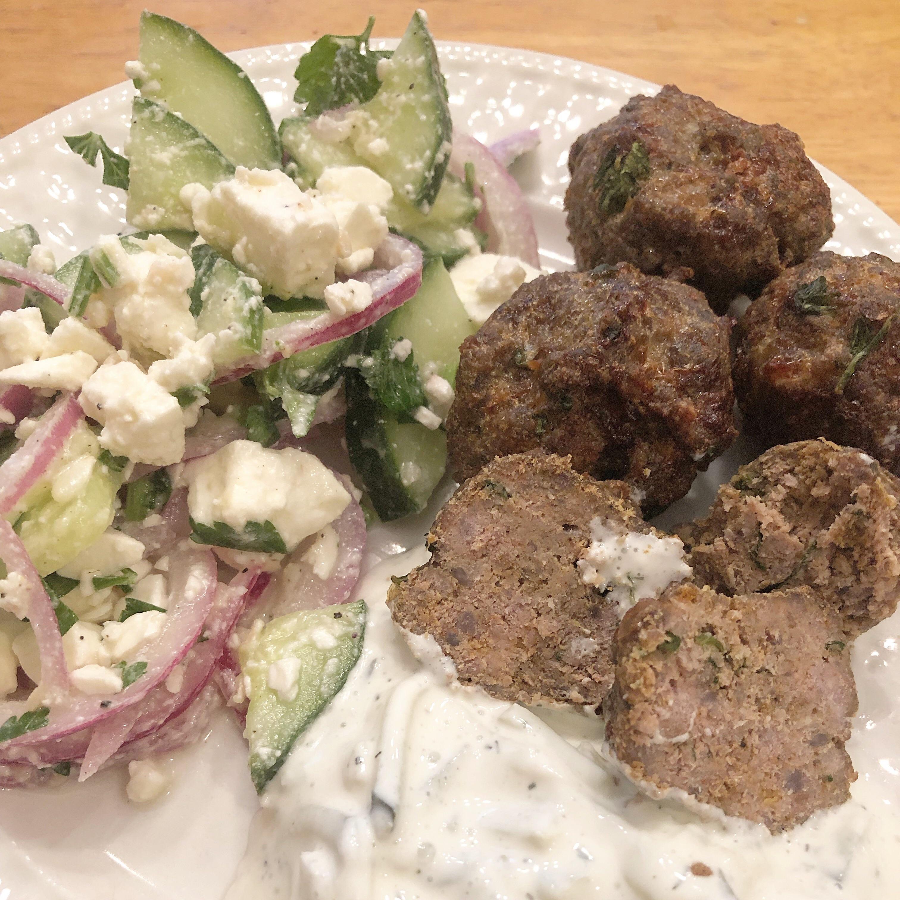 Keto Greek meatballs (gyros without the pita) r/ketorecipes