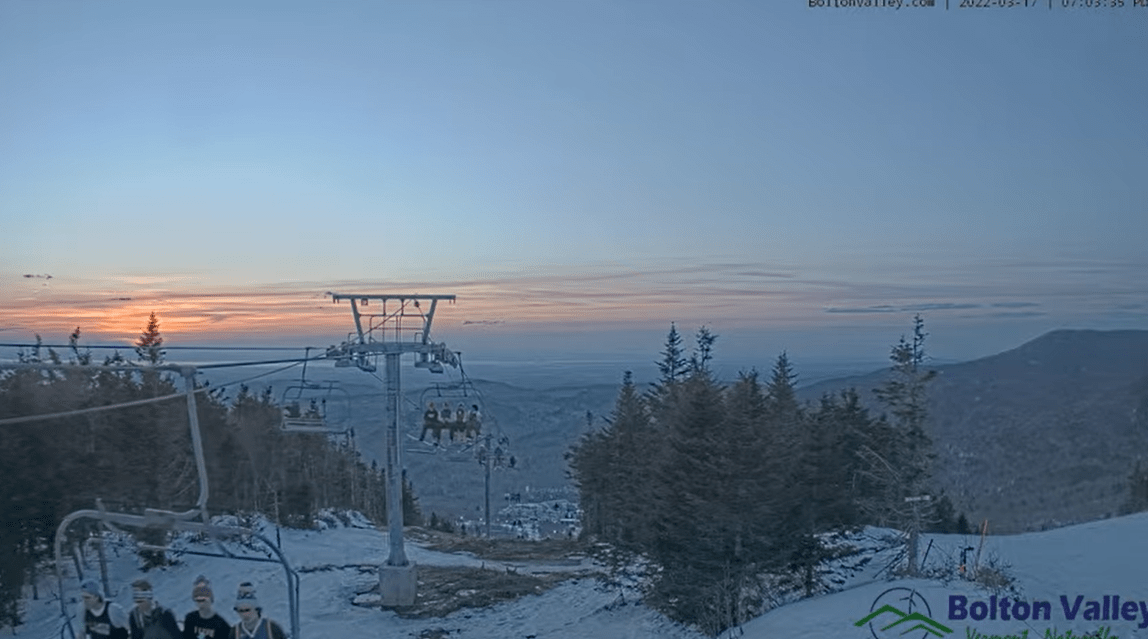 Bolton Valley cam from Last Night. Favorite cams in Vermont