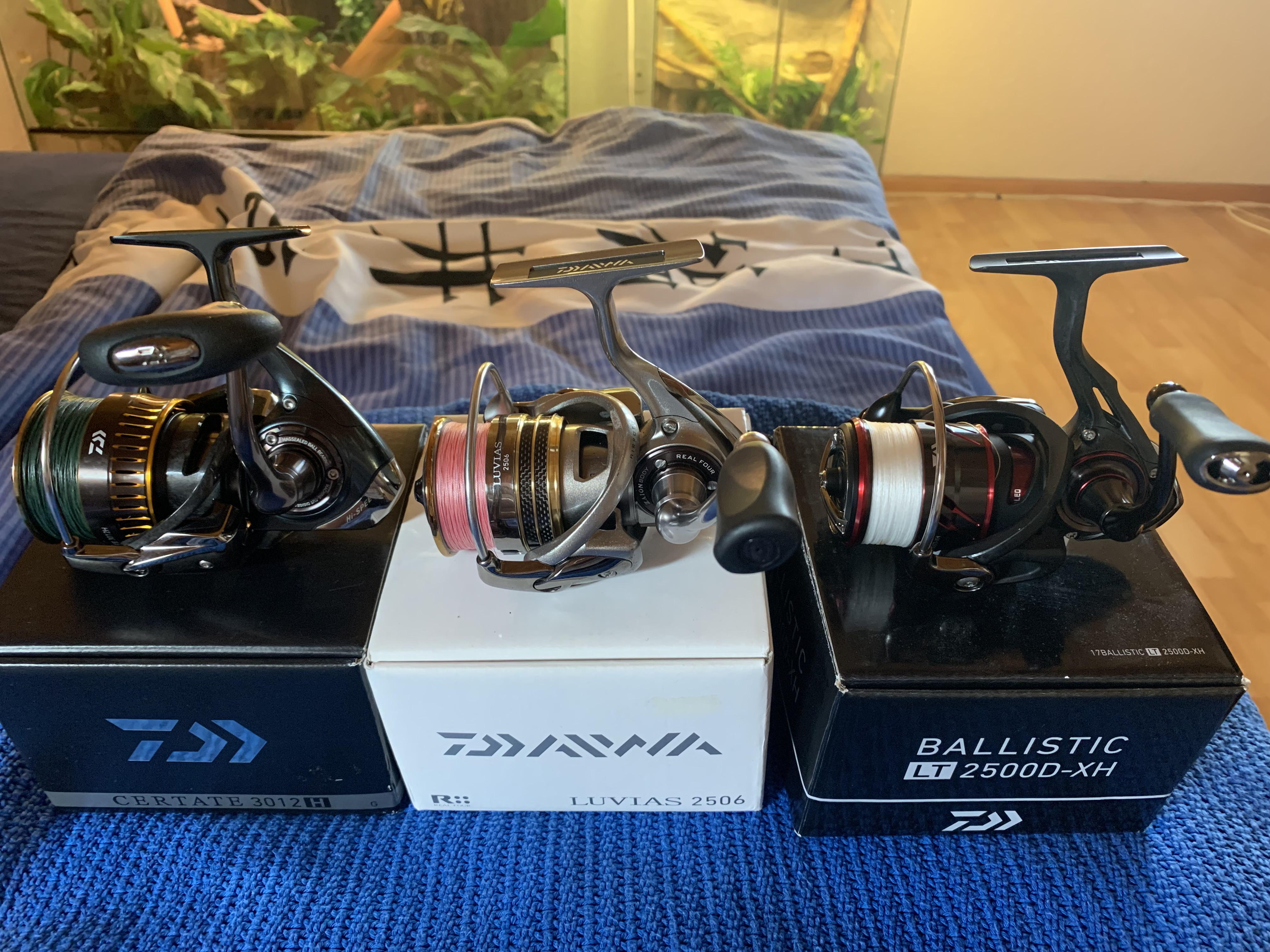 Preparing my little reel collection for vacation Fishing