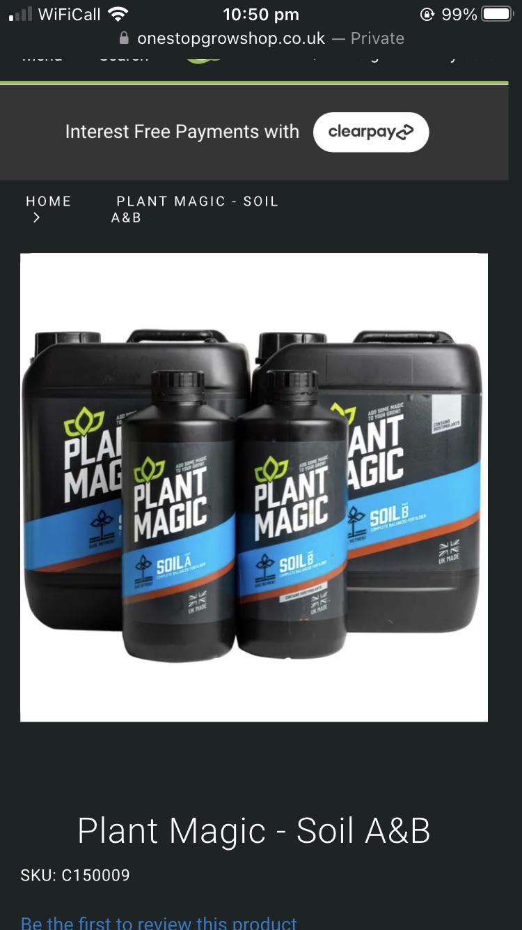 Are plant magic soil A&B good nutes for a soil grow? r/Autoflowers