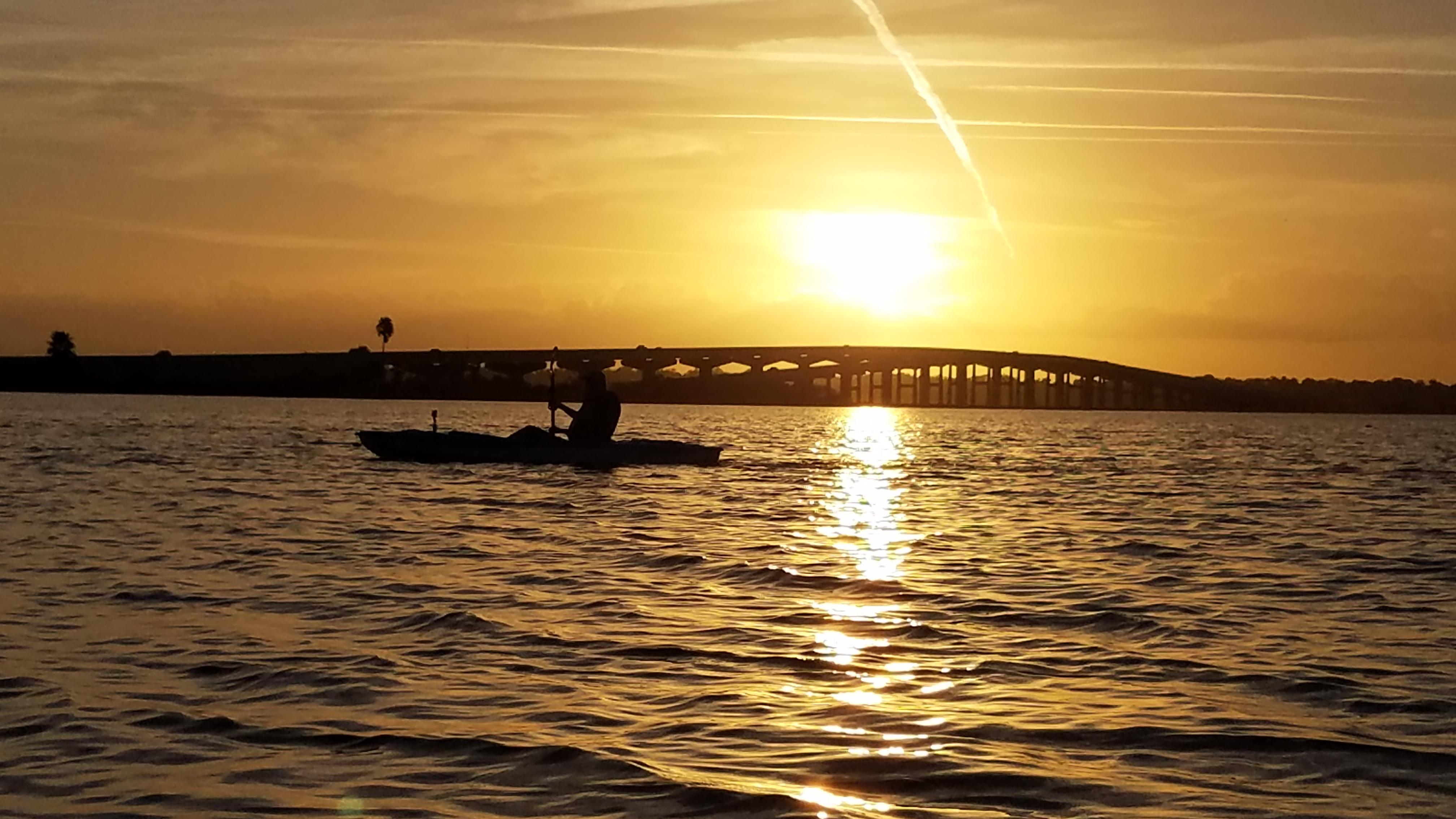12 Days of Kayaking Day 9 528 Causeway Bird Island at Sunset, FL
