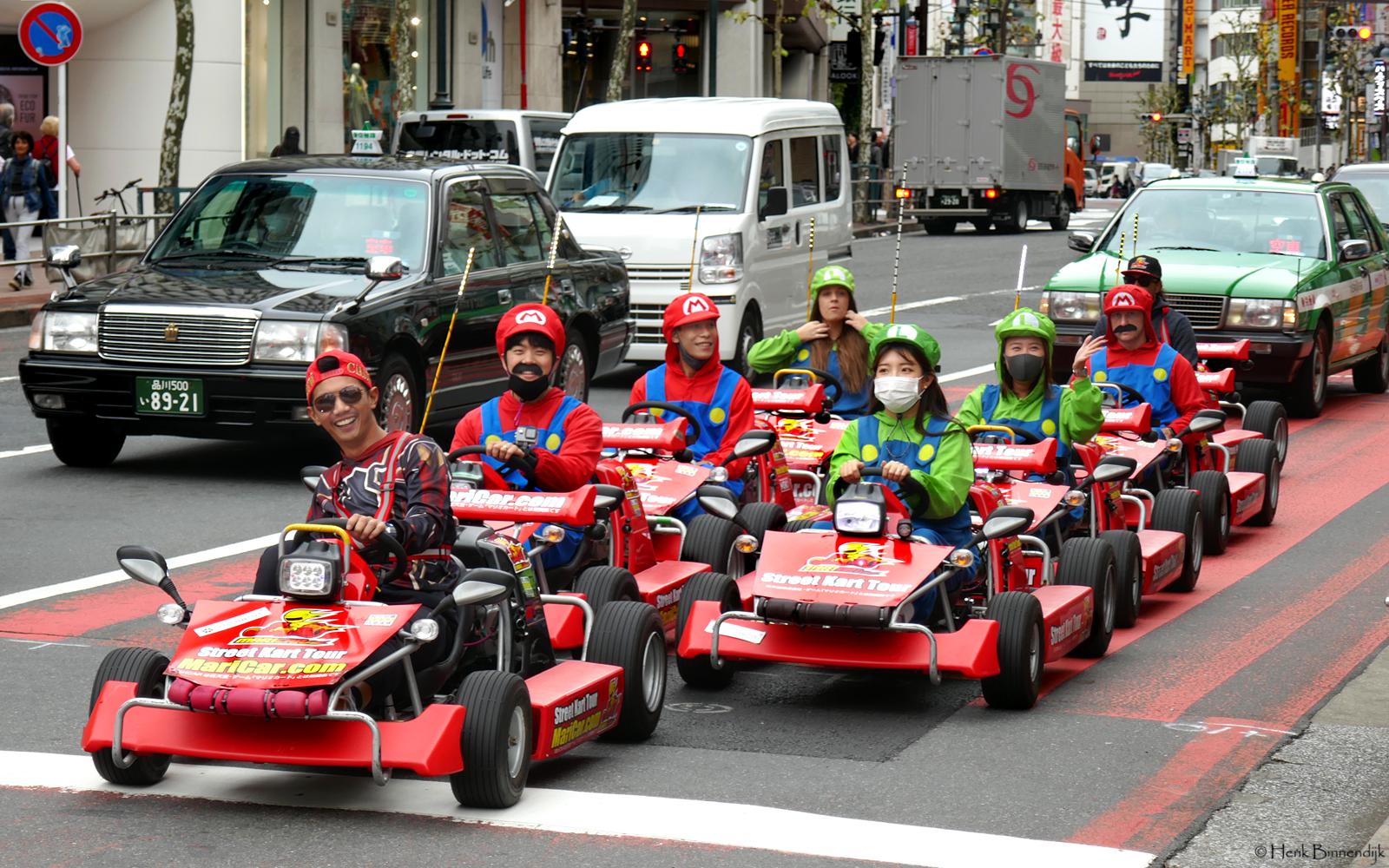 The "Street Kart Tour" spotted in Tokyo, Japan on October 13, 2018 r