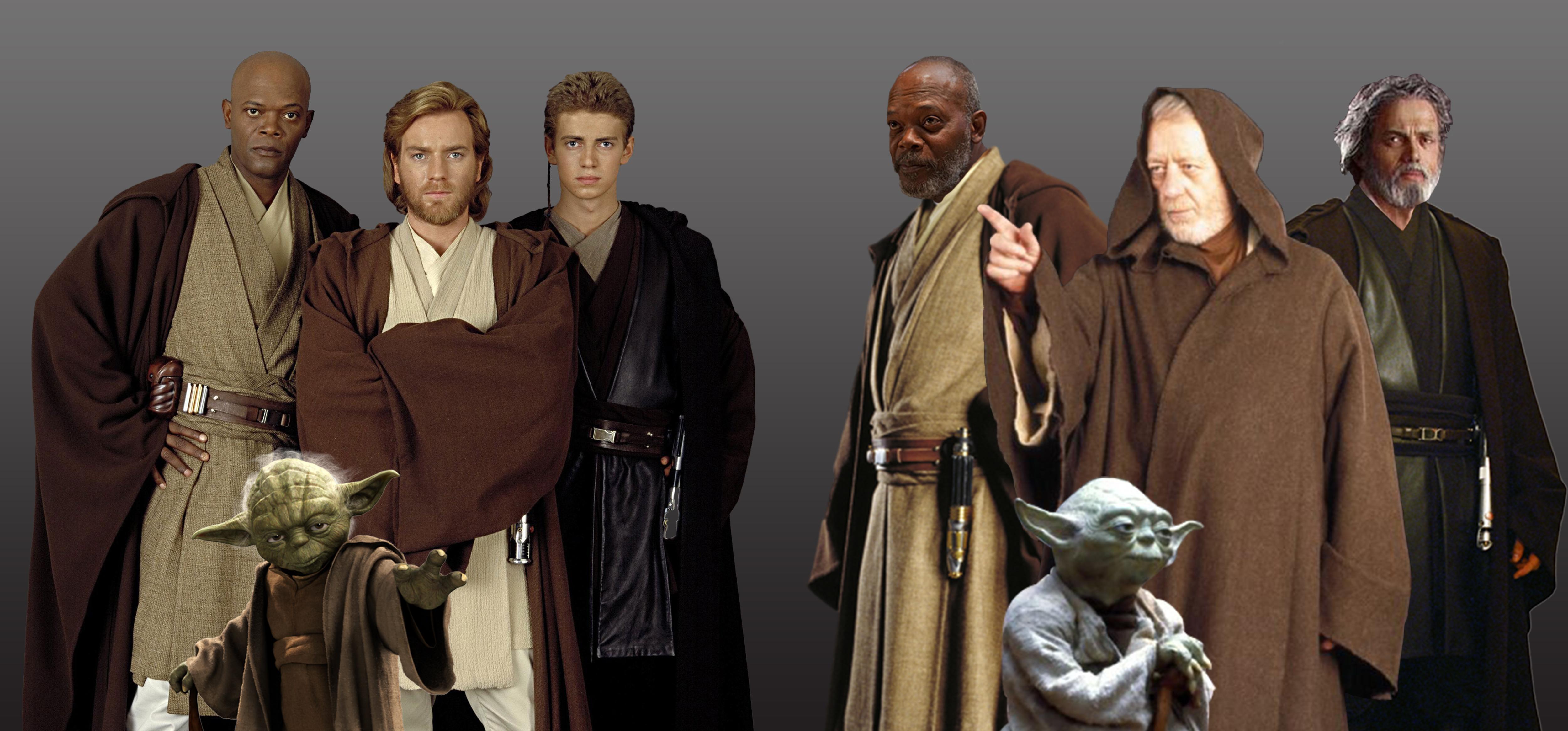 And time passed Kenobi, Windu, Yoda, And Anakin, if episode 3 had