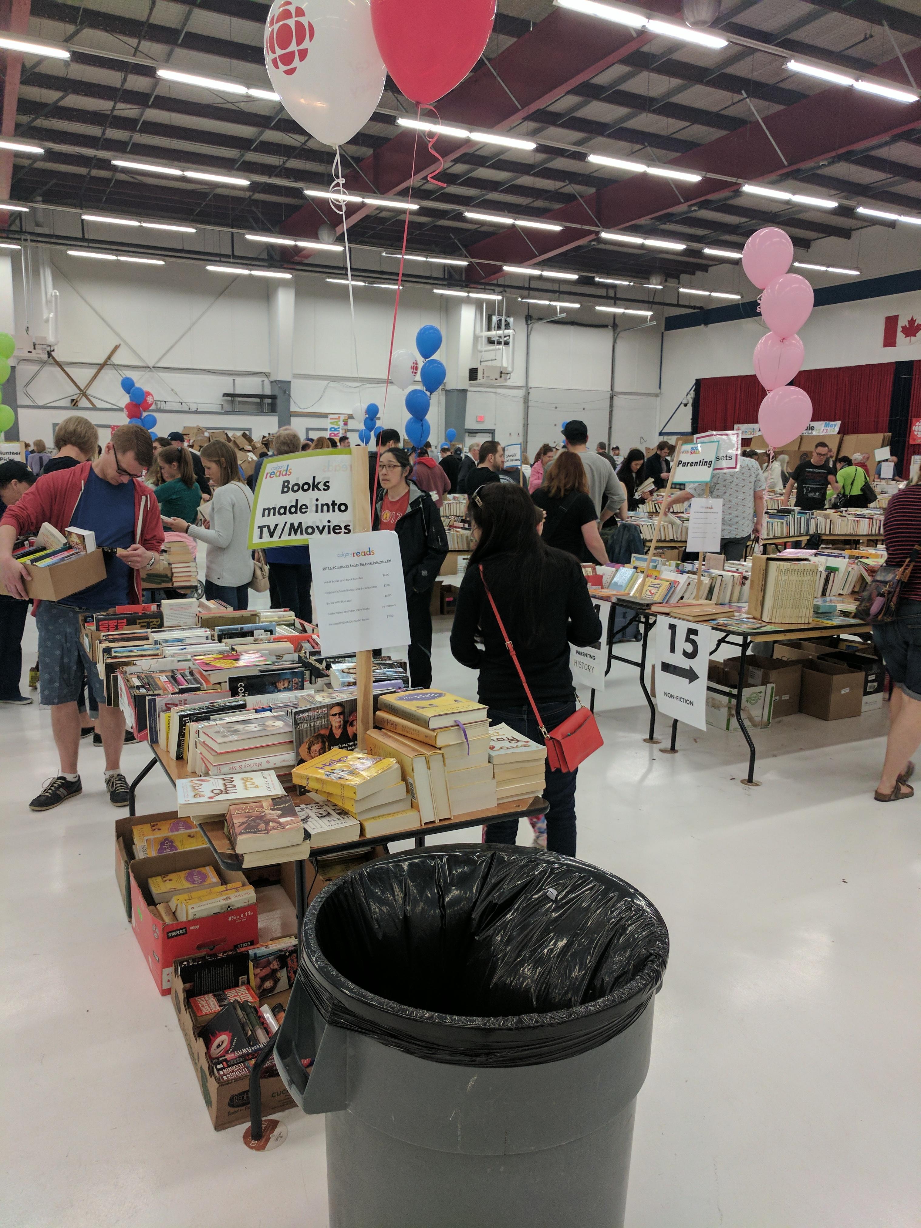 Annual book sale at the Calgary Curling Club r/Calgary