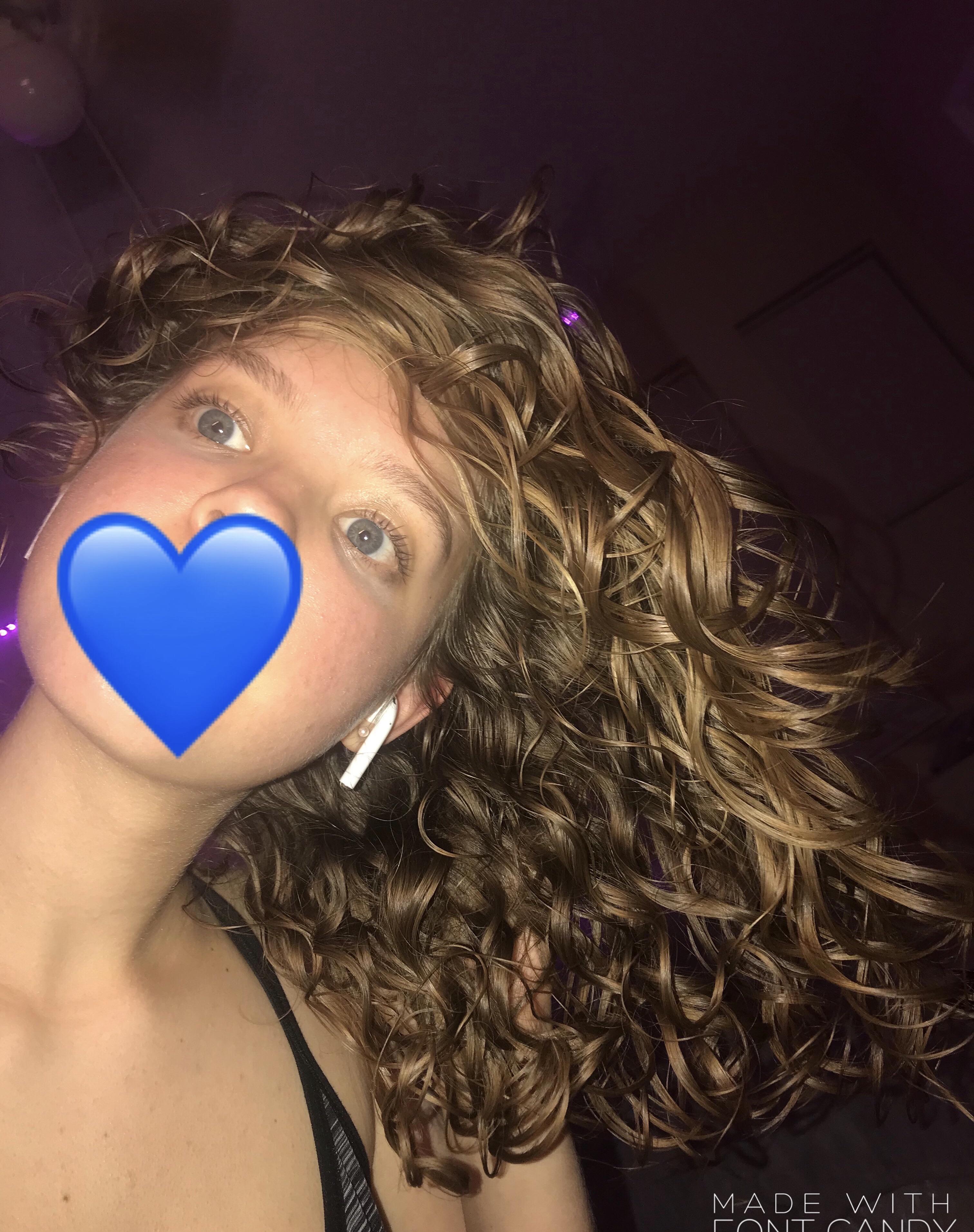 3rd day wavy hair + Denman brush r/curlyhair