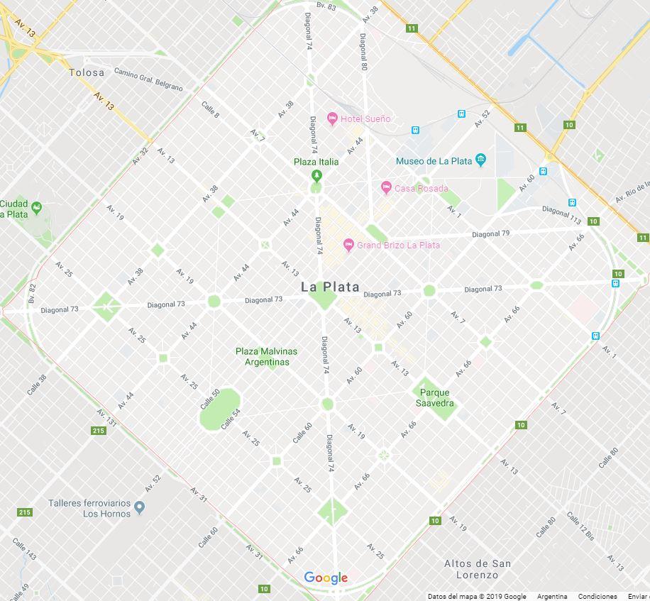La Plata, Buenos Aires, Argentina. r/MapPorn