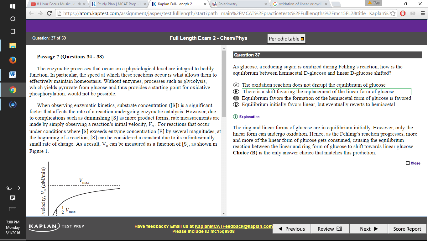 Kaplan FL 2 Question 37 r/Mcat