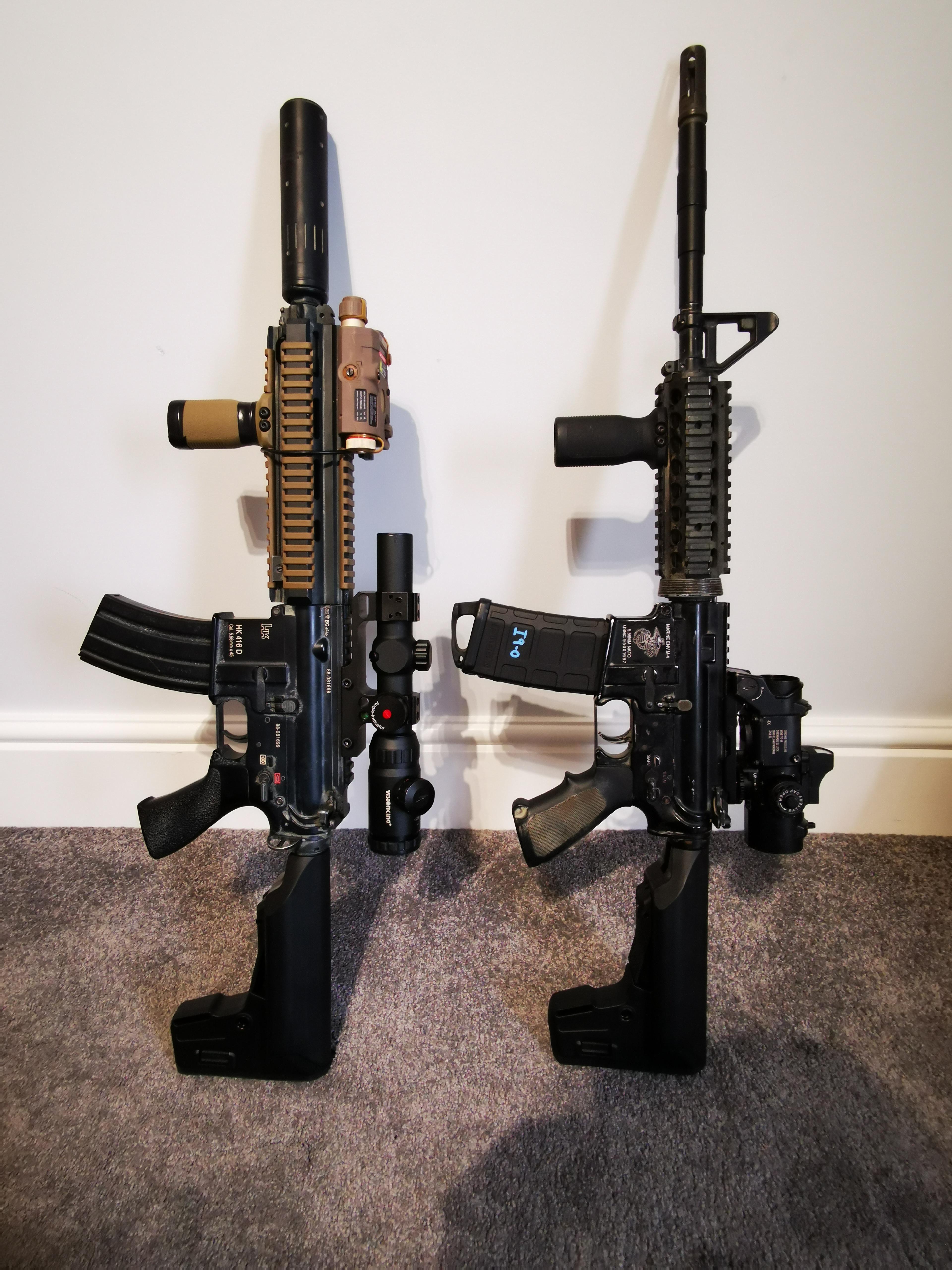 Tm hk416 devgru and real steel ptw c8 carbine build😍 r/airsoft