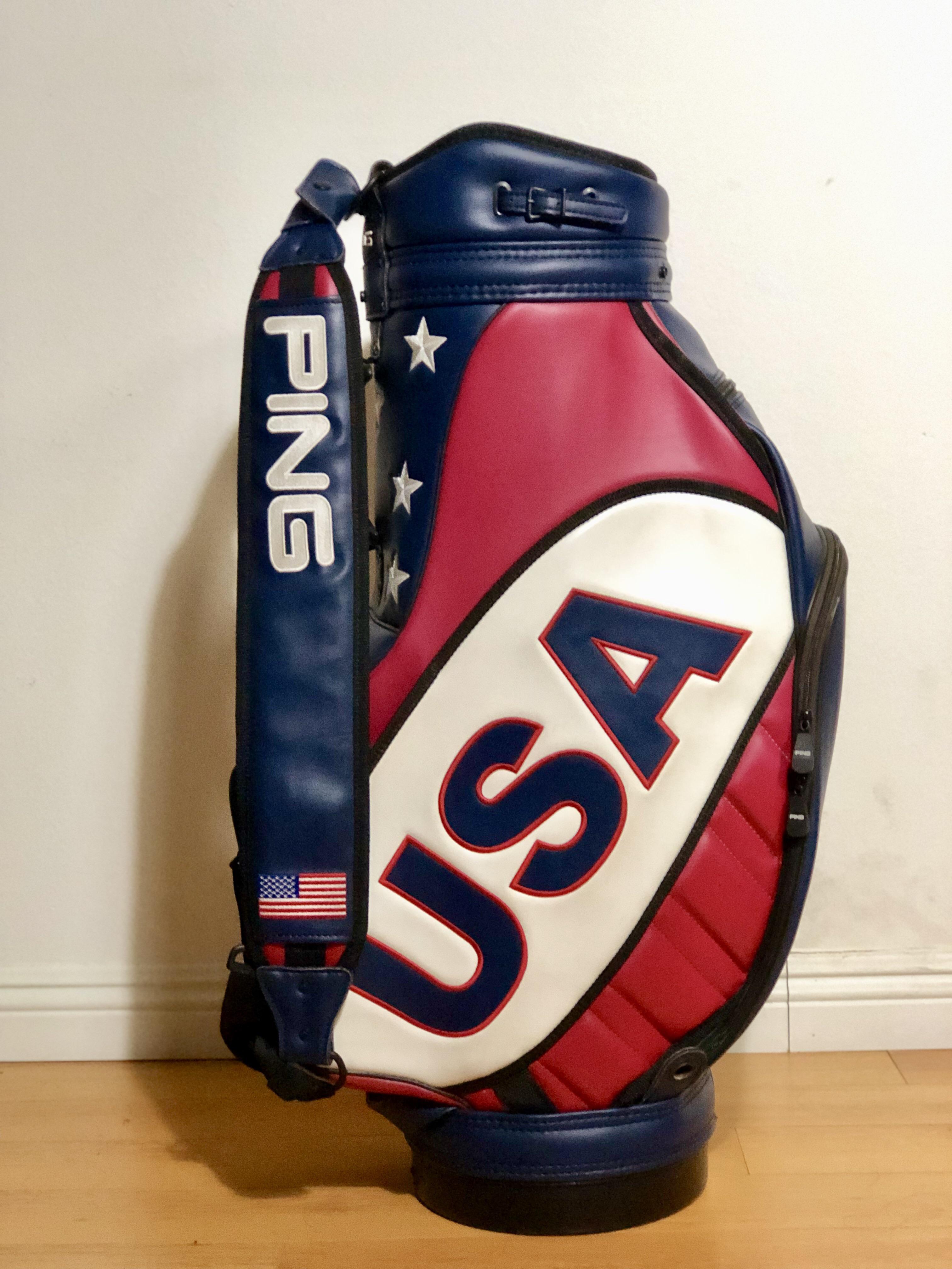 Ping USA staff bag that I bought along with some irons at an estate
