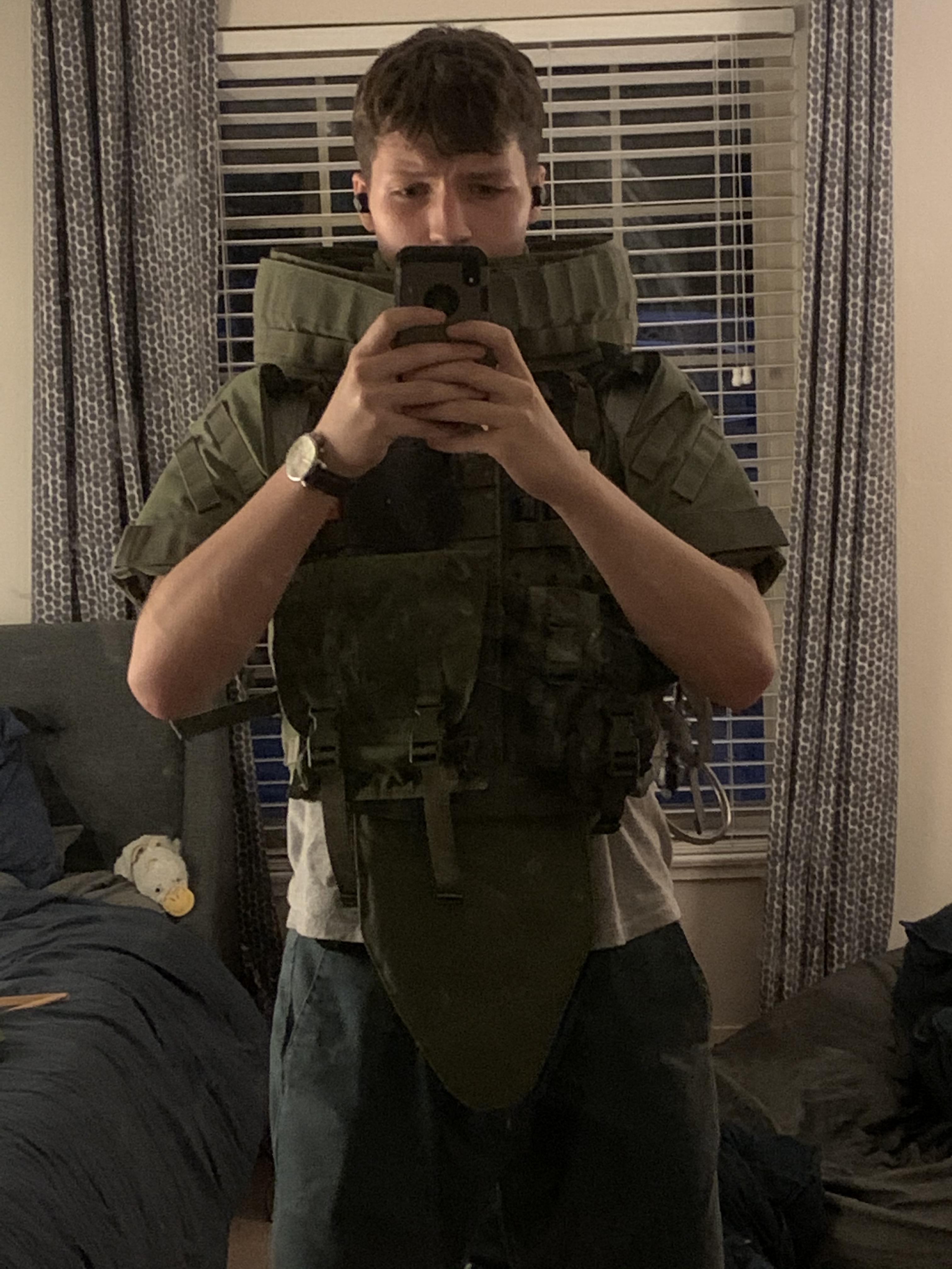 Neck guard finished for my juggernaut suit r/airsoft