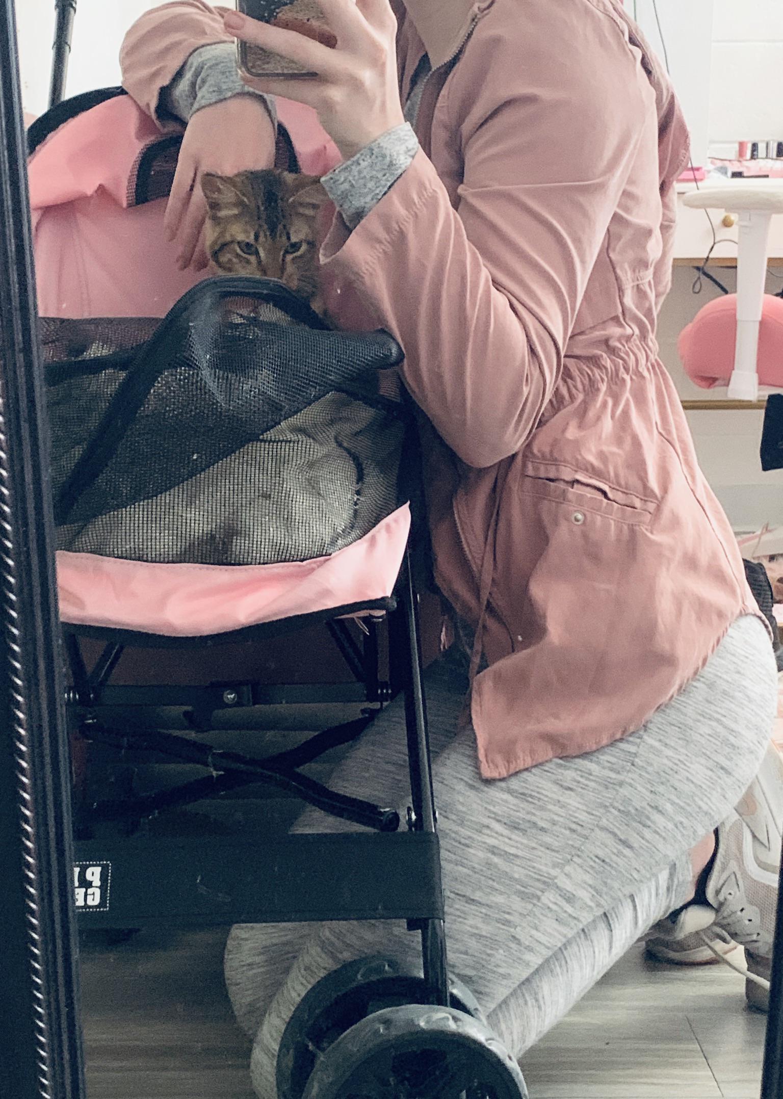 Taking my baby on a walk today 💕 Also one week clean from all forms of