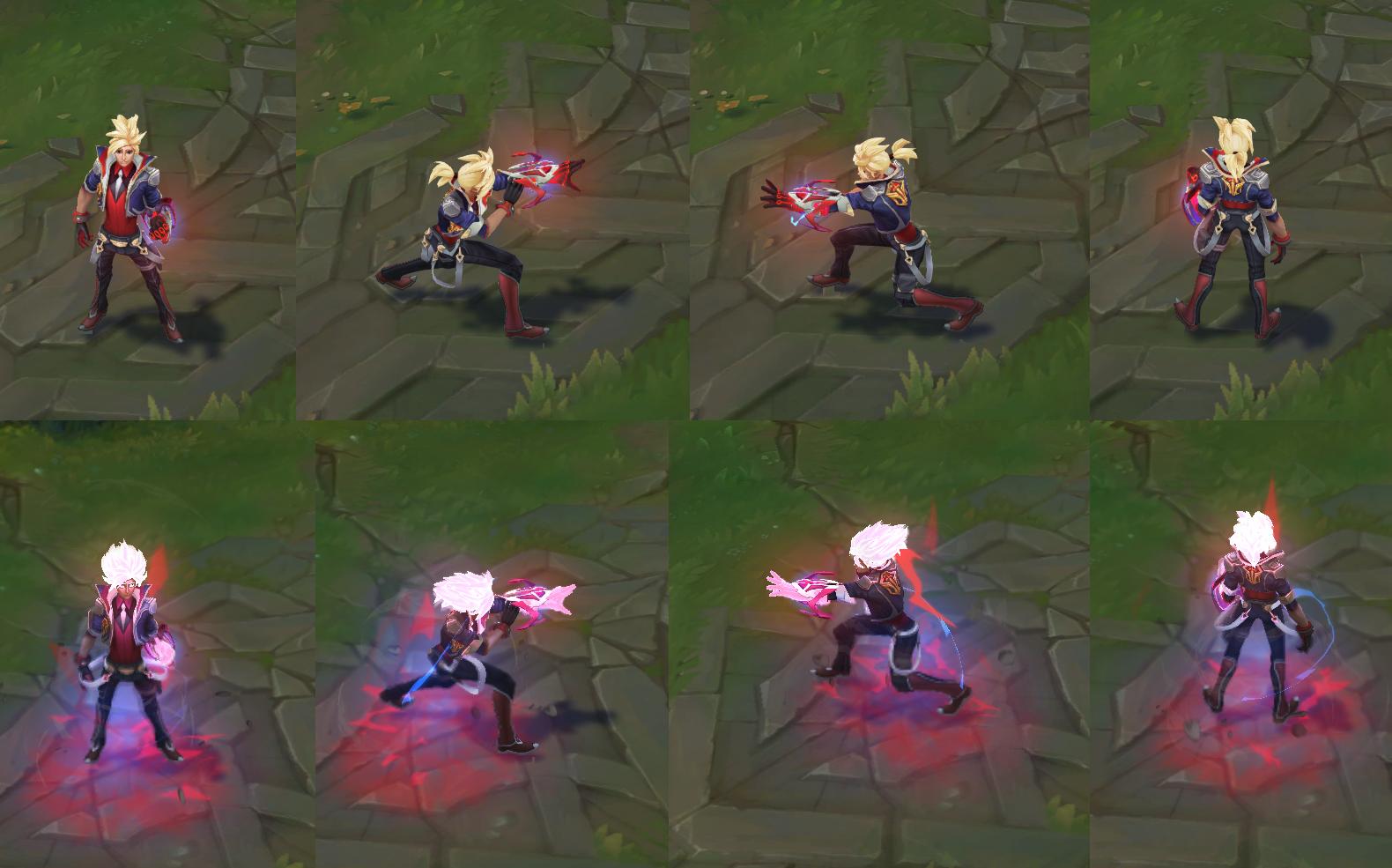 Is the Battle Academia Ezreal only skin with clear Ezreal stacks Visual