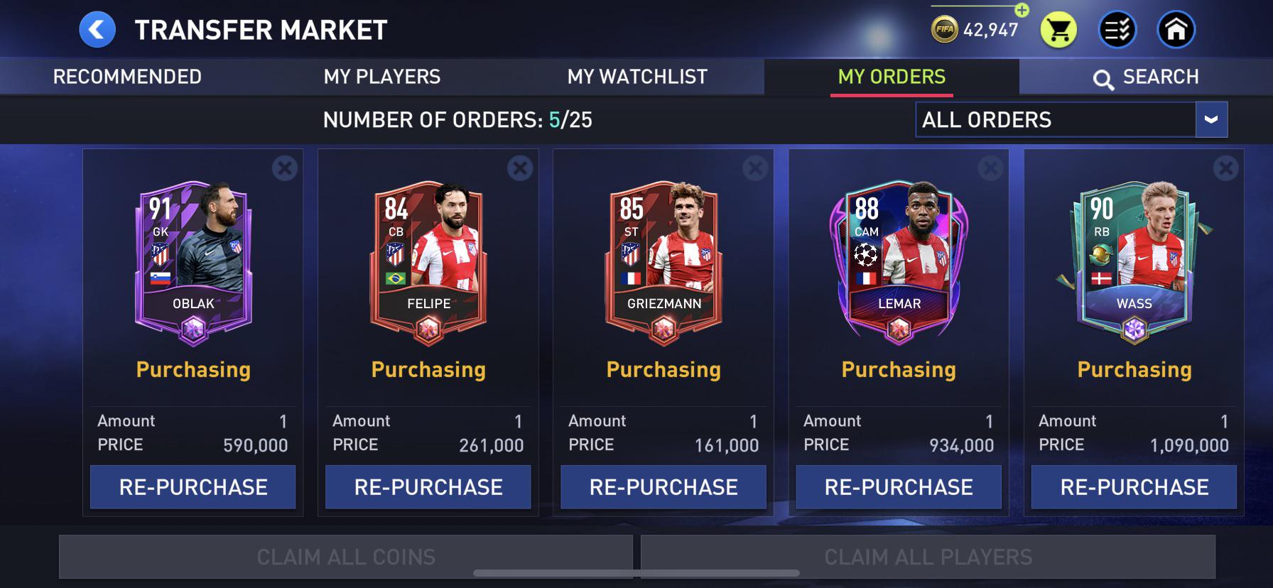 How long do I have to wait until I can get my players r/FUTMobile
