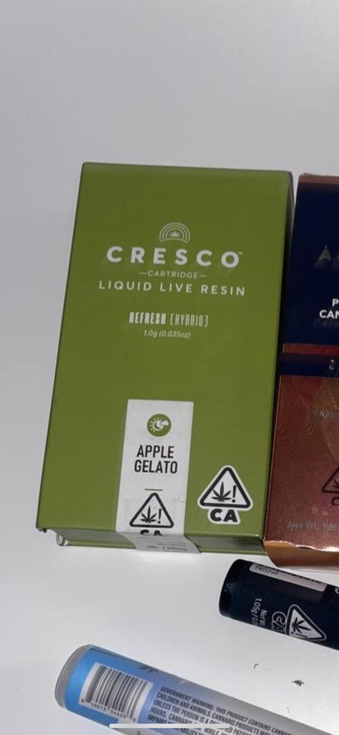 These are the Cresco Live Resin Carts my plug carries, how’s it looking