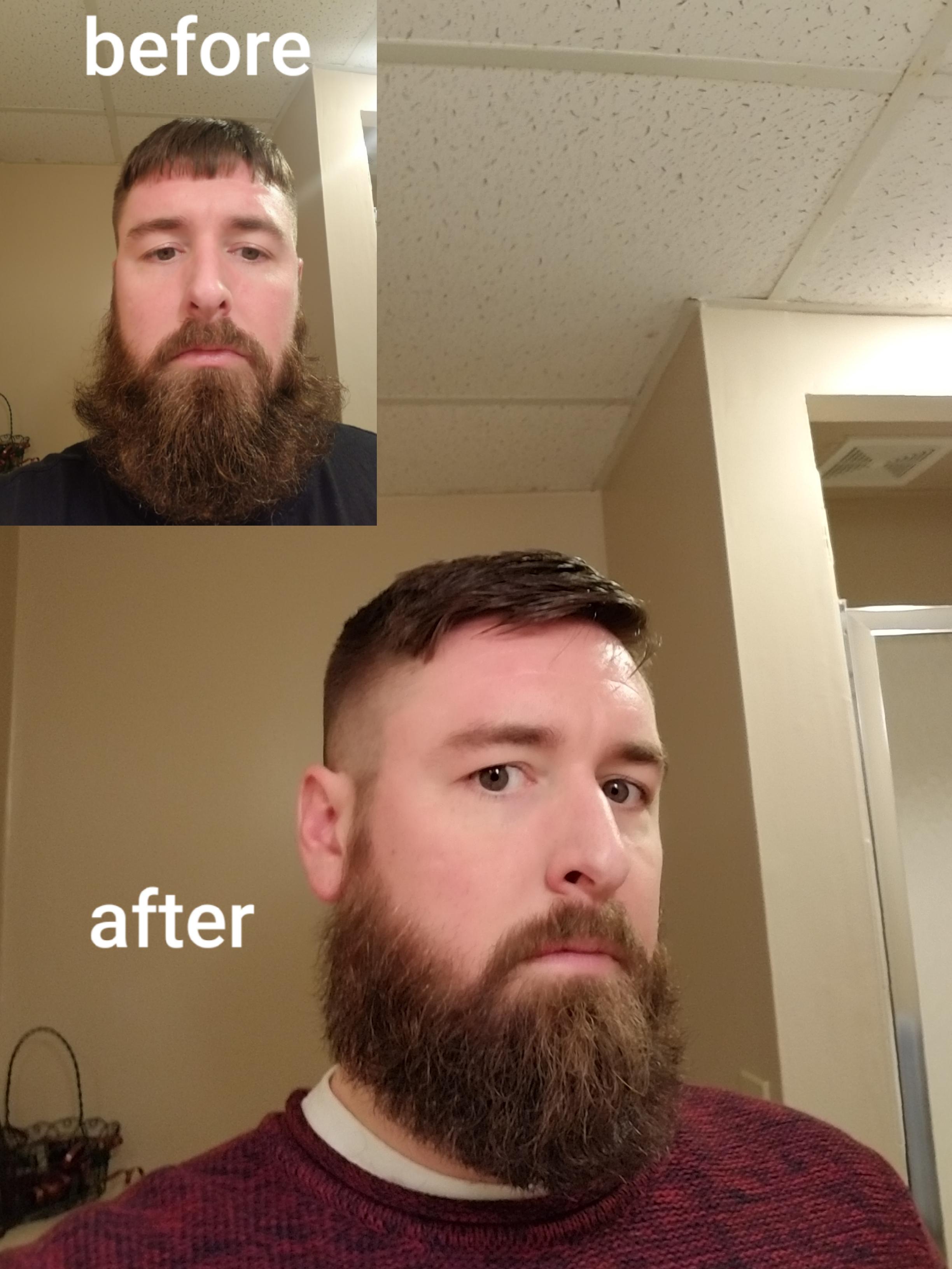Home from the barber. r/beards