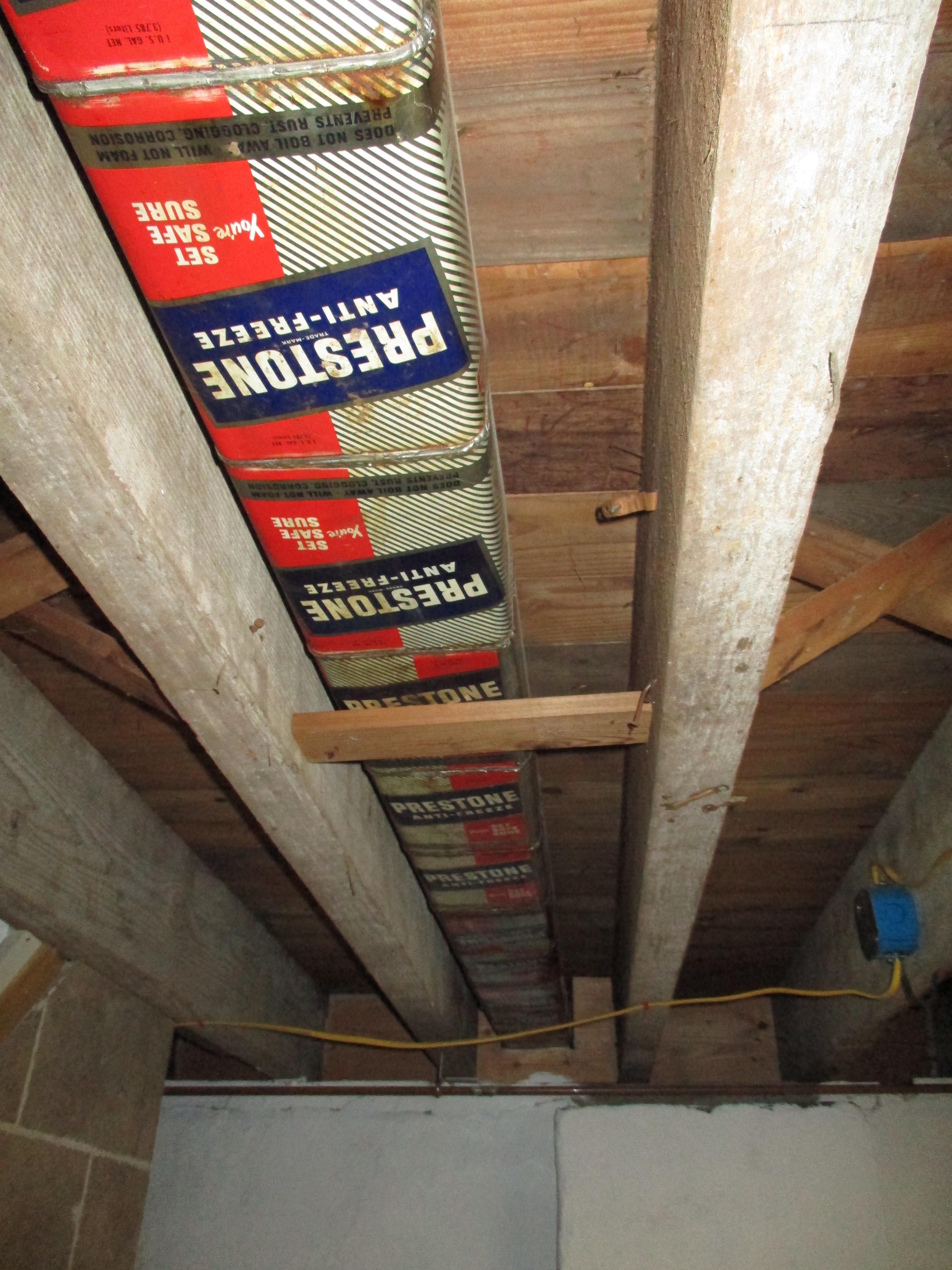 I work in home remodeling. Previous owner of my clients house made an