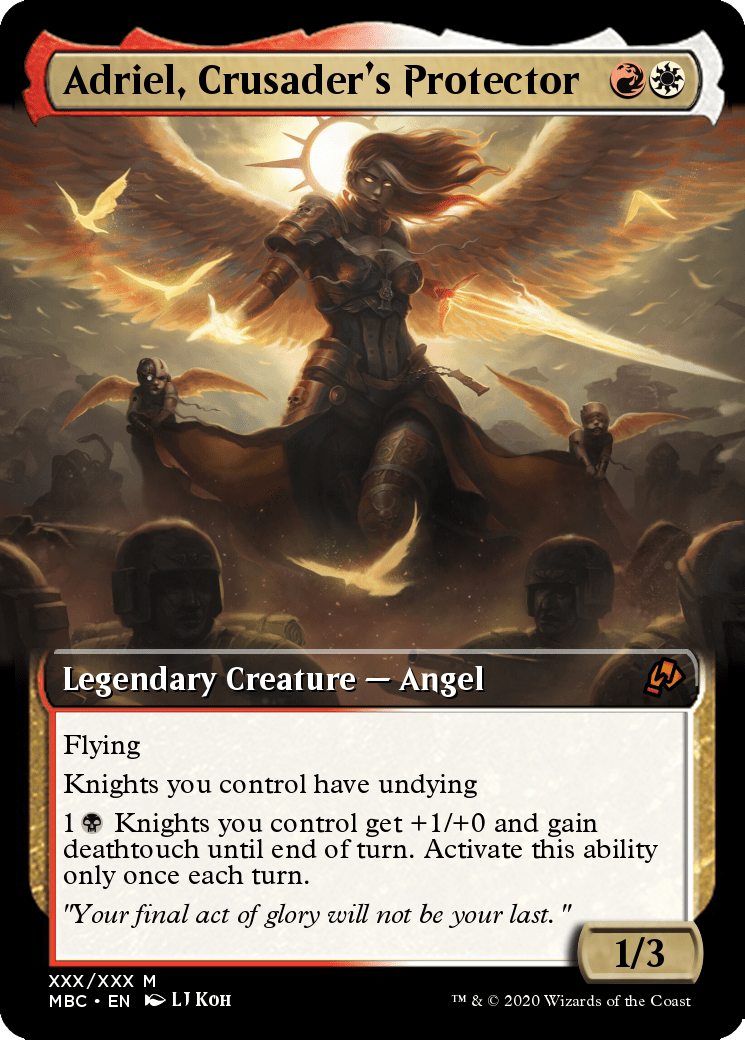 Meet the new knight tribal angel Adriel r/custommagic