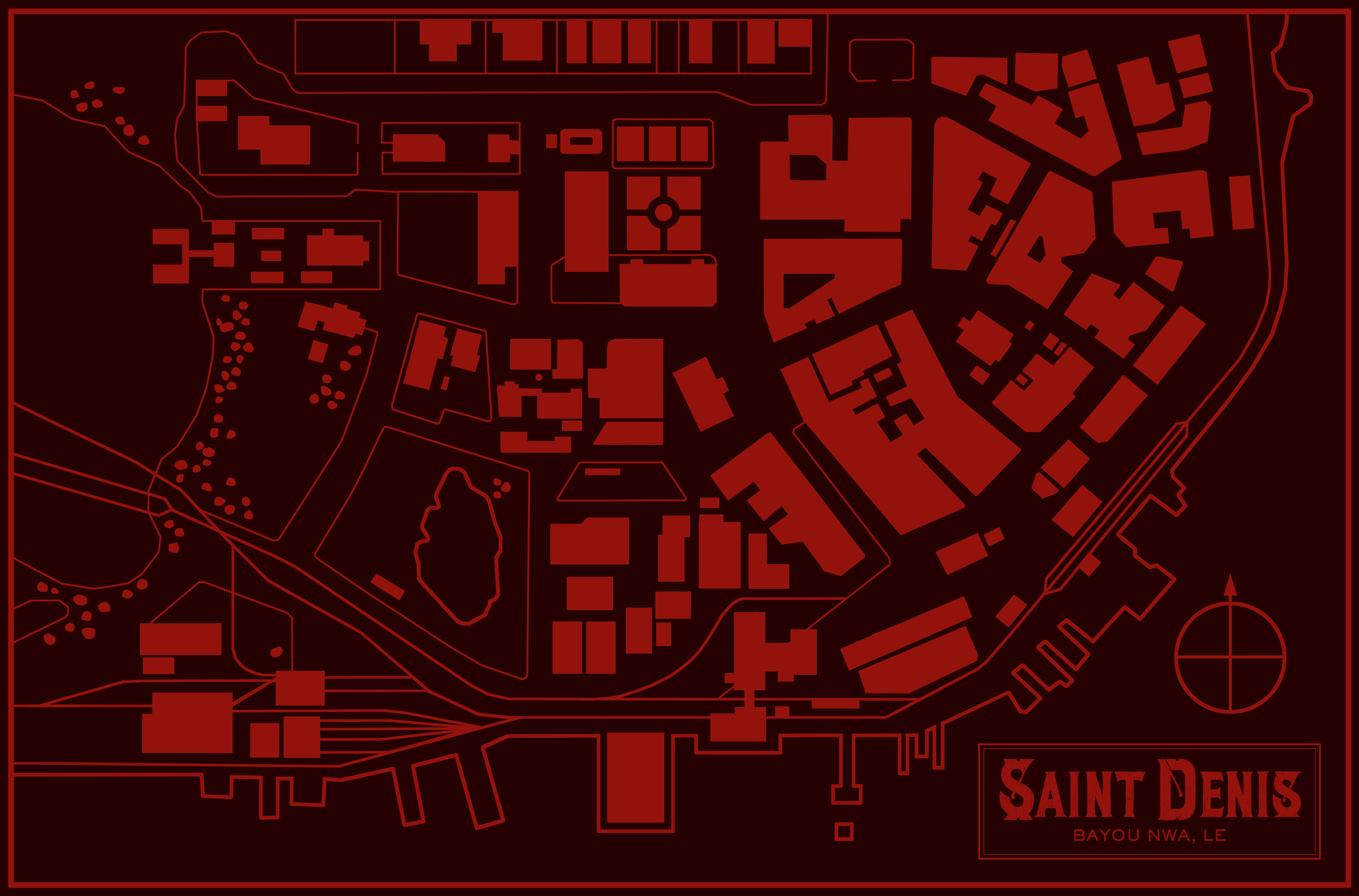 Saint Denis Map (updated) r/reddeadredemption
