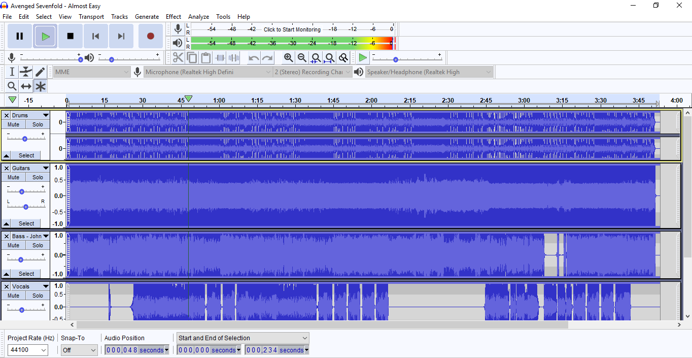 When you "find" master tracks \m/ r/avengedsevenfold