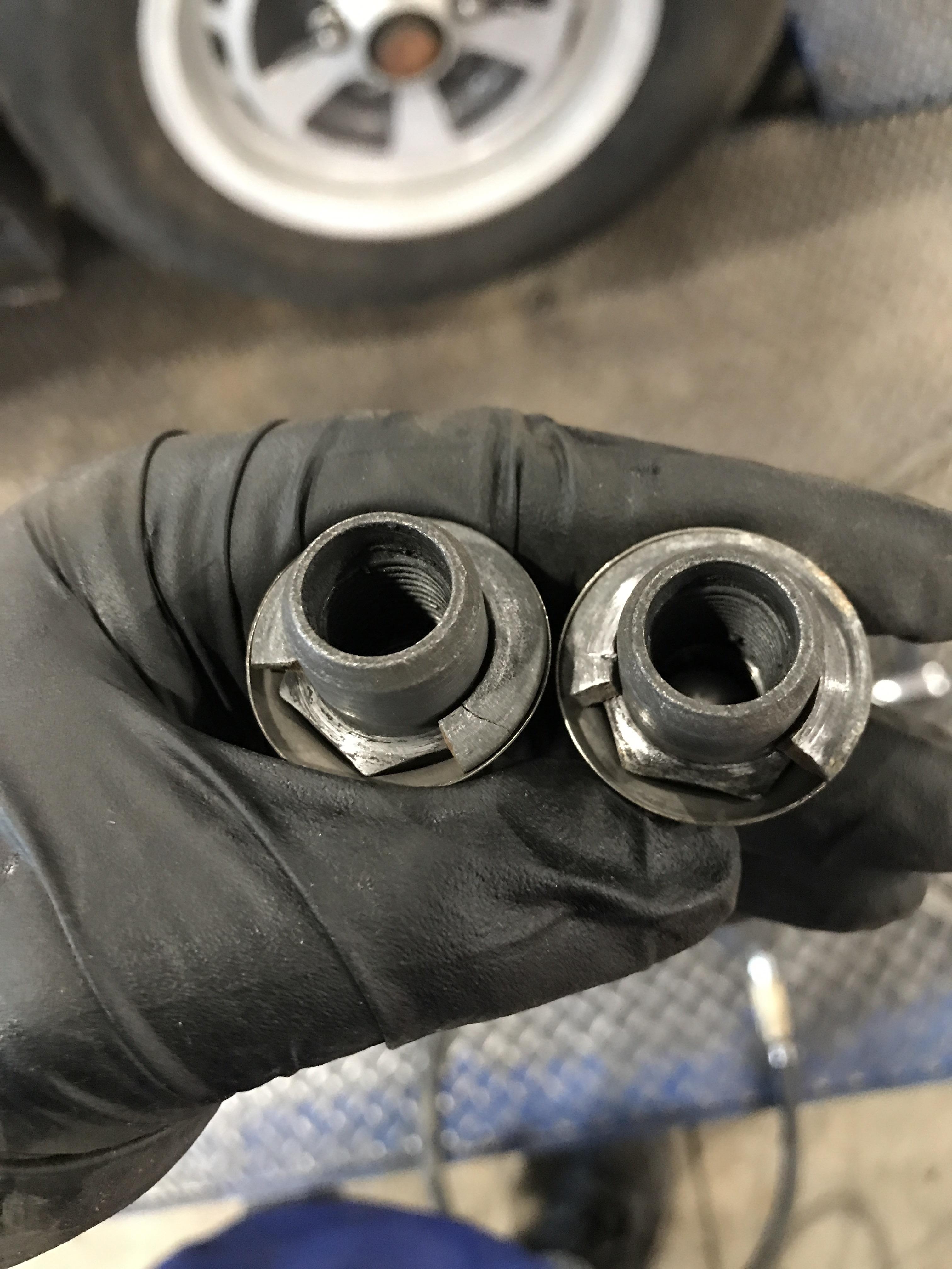 I get the impression the last guy used an impact to tighten these wheel