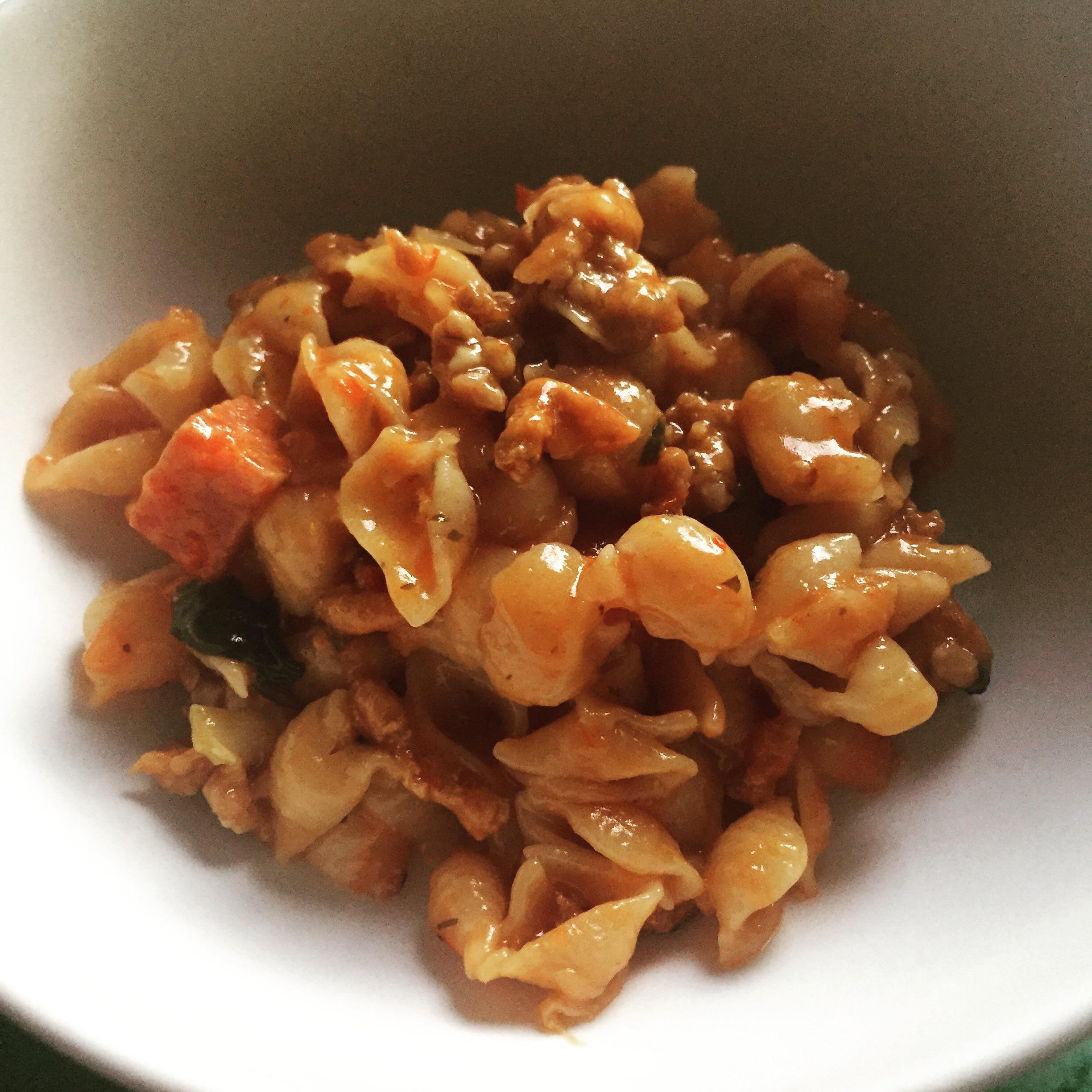 My first Instant Pot (mini duo) meal glutenfree sausage pasta. 5